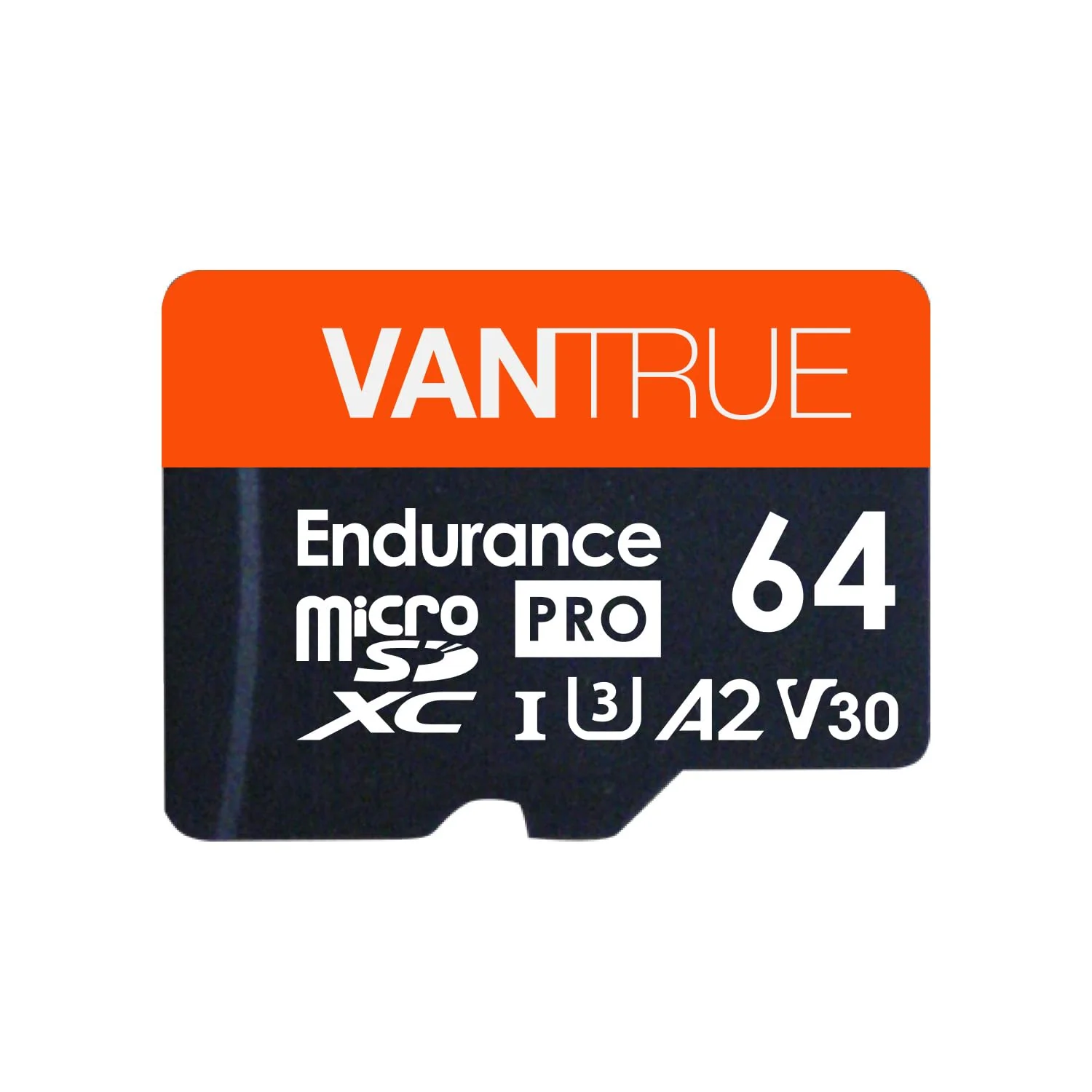 Vantrue 64GB microSD Card with Adapter, U3 UHS-I High Speed SD Card for Dash Cams & Home Security System Video Cameras Vantrue 64GB microSD Card