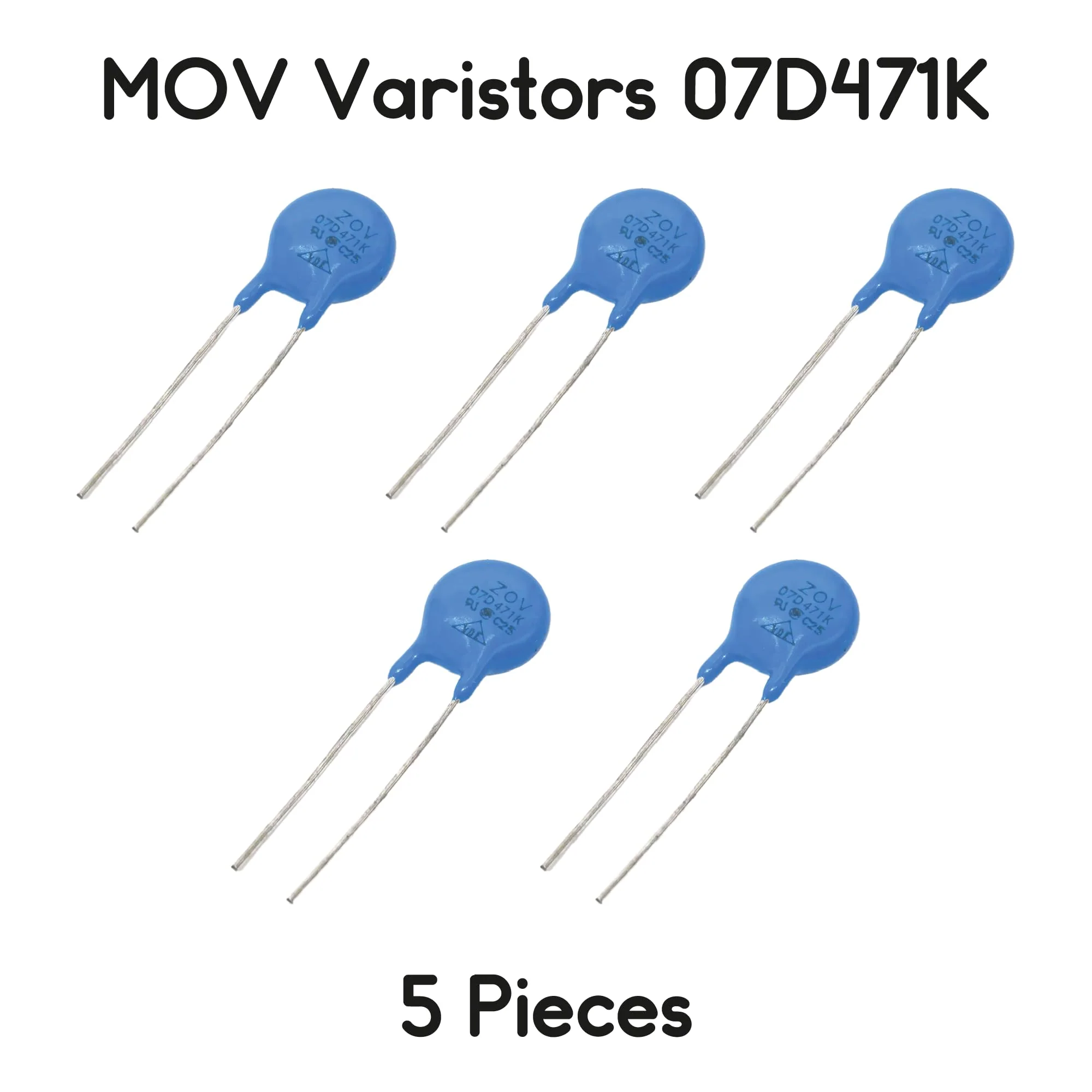 Varistori MOV 07D471K 470V 1.2KA Pack of 5 - Image 2