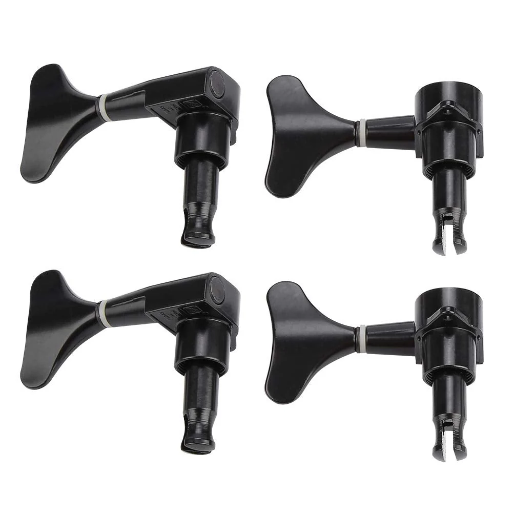 VBESTLIFE 2L 2R Electric Bass Machine Heads, Sealed Tuner String Tuning Key Pegs for Electric Bass Black - Image 9