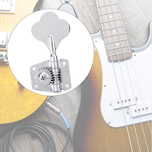 VBESTLIFE Electric Bass Machine Heads, Open Tuner Knobs String Tuning Key Pegs Tuners for Electric Bass for Left Row - Image 8