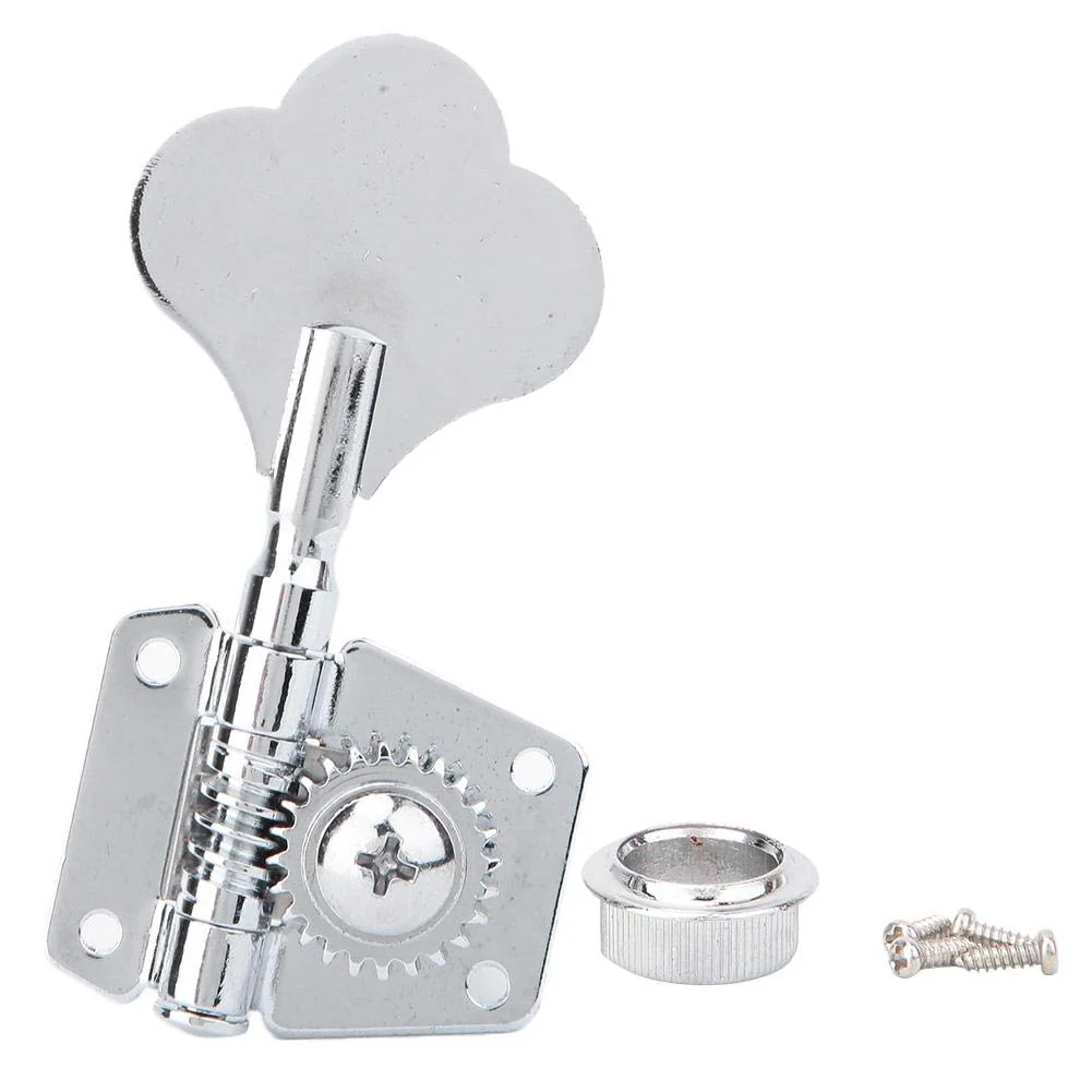 VBESTLIFE Electric Bass Machine Heads, Open Tuner Knobs String Tuning Key Pegs Tuners for Electric Bass for Right Row