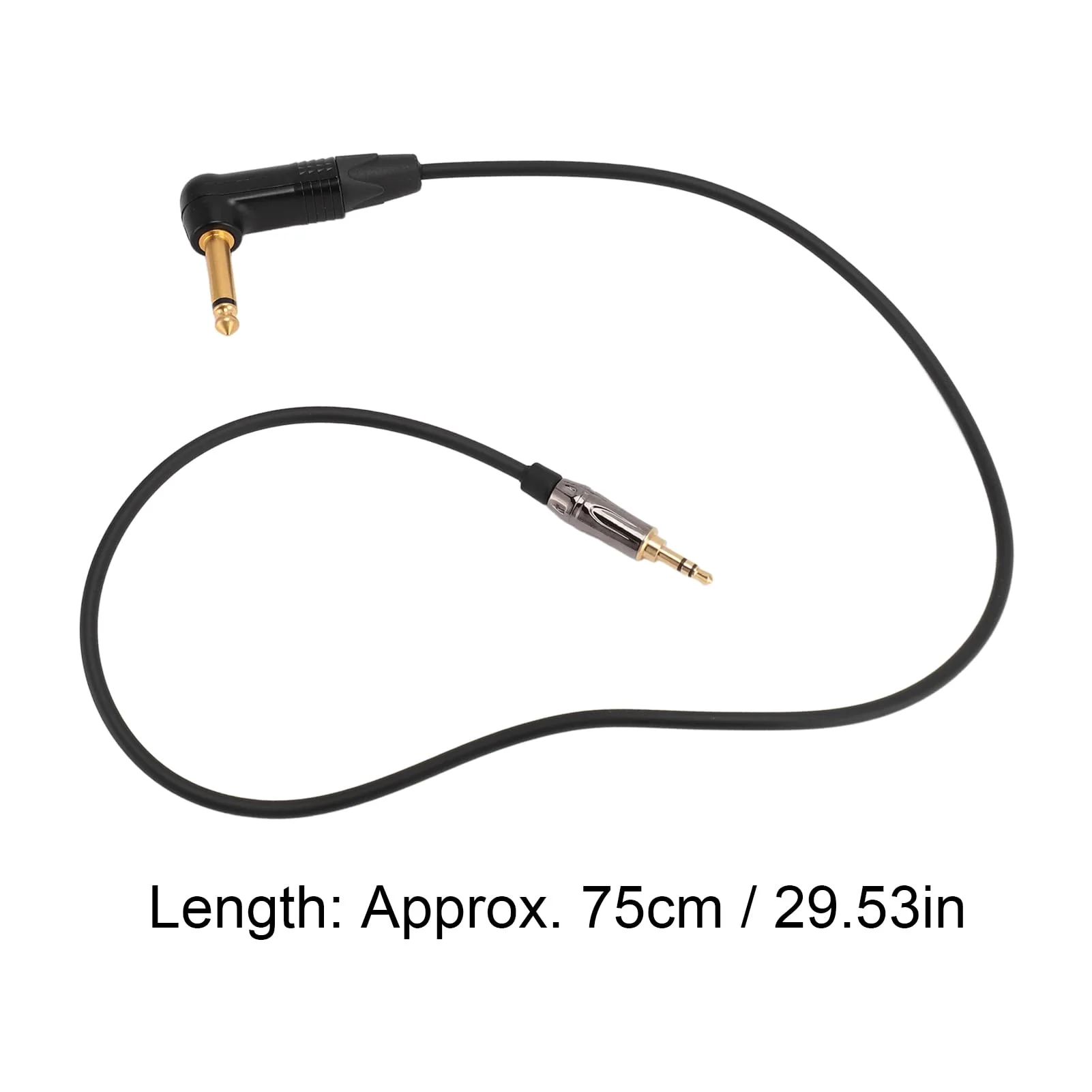 VBESTLIFE Guitar System Cable for G3 G4, 3.5mm to 6.35mm Jack Right Angle to Straight Electric Instrument Cable, 75cm, VBESTLIFEtu4afg0x17 - Image 6