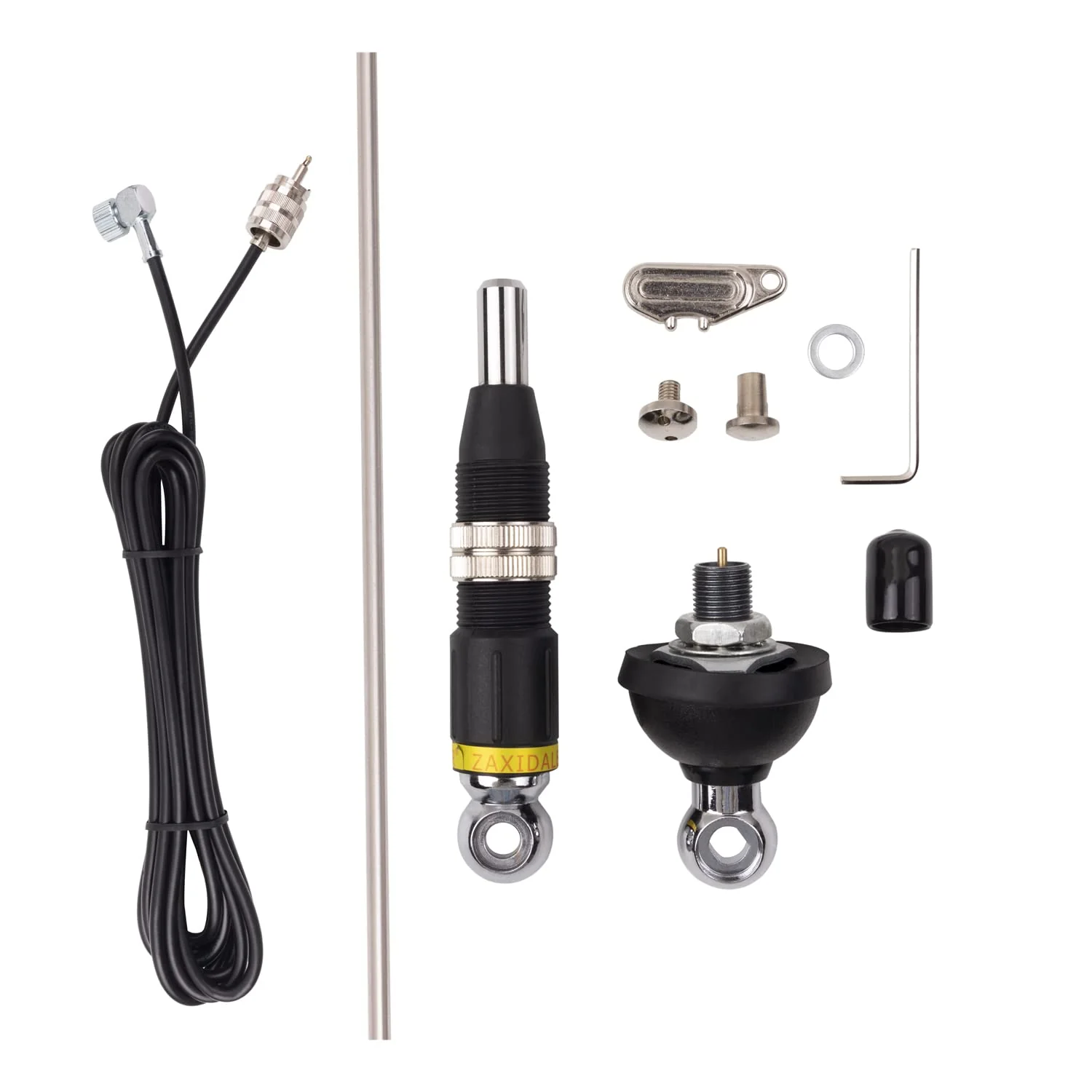 VECTORCOM 10m & CB Mobile Mount Antenna Kit with 3M RG58 Coaxial Cable with PL259 Plug,Suitable for CB Radio and 10 Meter Radio S327N - Image 3