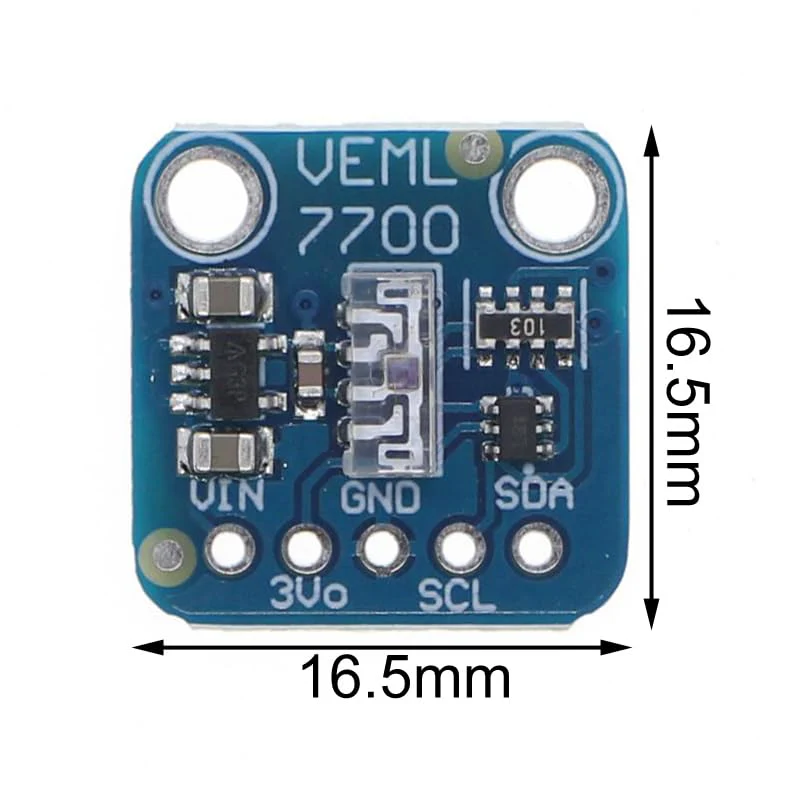 VEML7700 Ambient Light Sensor, DC 3.3 V Light Sensor Module 0~120,000 Lux Light Measuring Range 0.0036 Lx/ct Resolution with XH2.54-5P Connector - Image 2