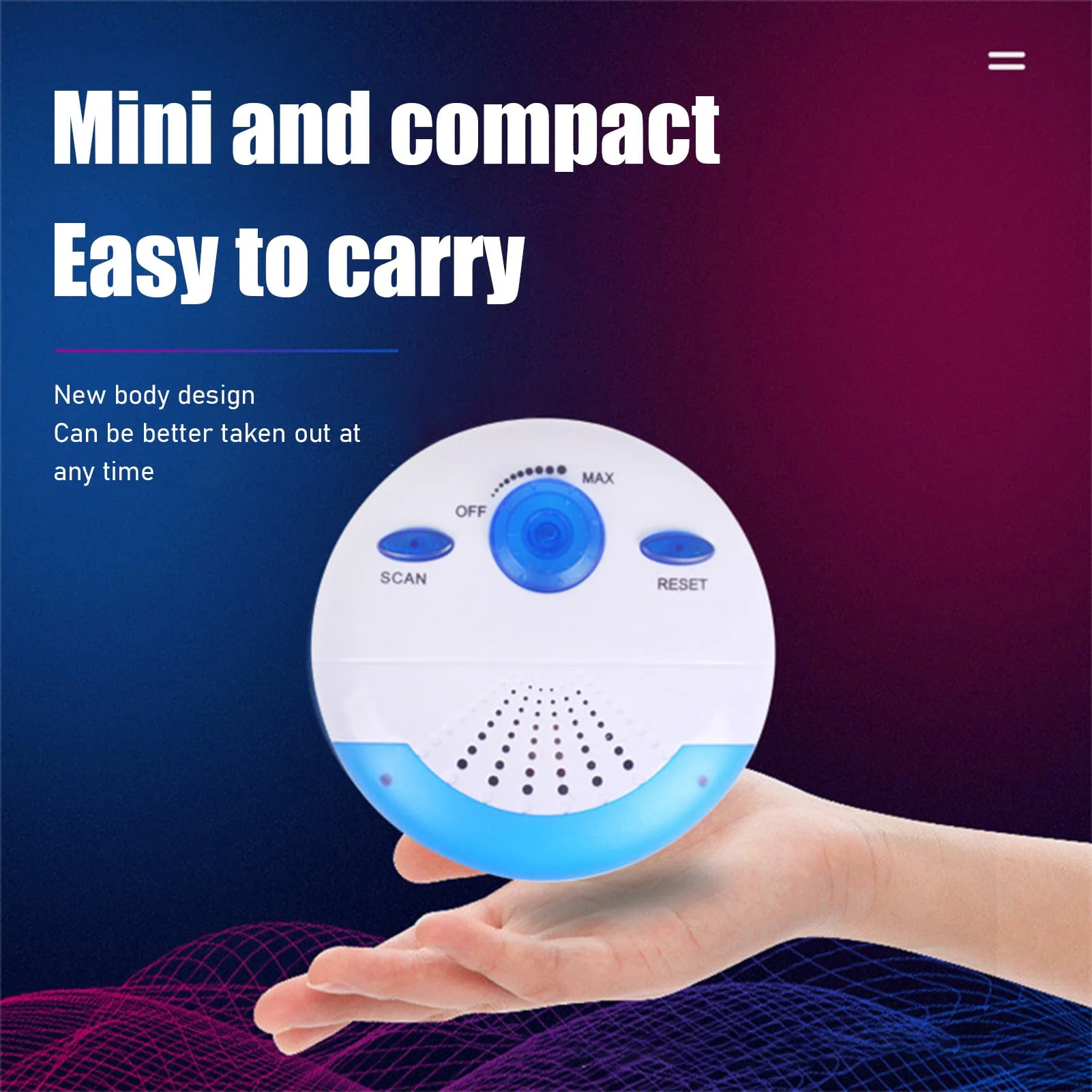 VGEBY Shower Radio, 360 Degrees Surround Sound Shower Radio Speaker IPX7 Waterproof Portable FM Radio with Top Handle for Bathroom Outdoor - Image 8