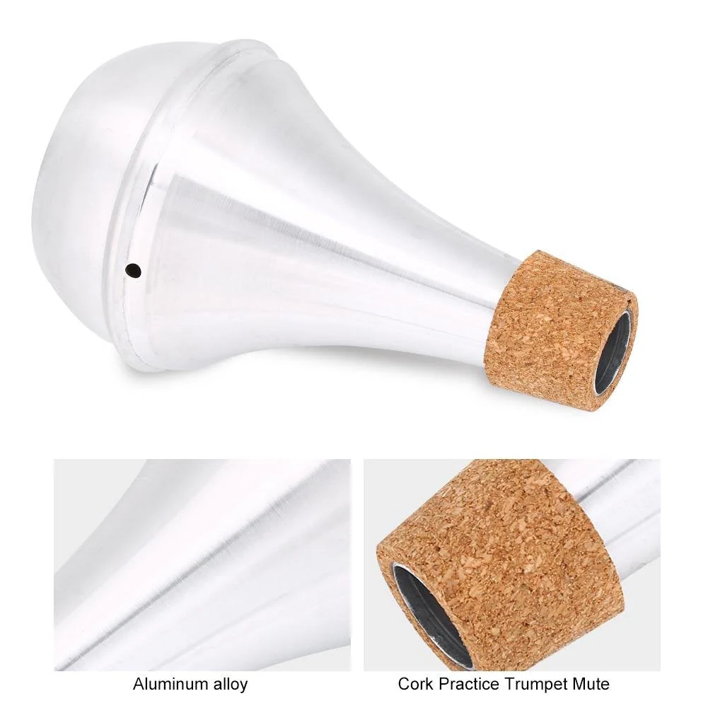 VGEBY Trumpet Mute, Lightweight Aluminum Alloy Practice Musical Instrument Part Accessory Played Accessories - Image 2