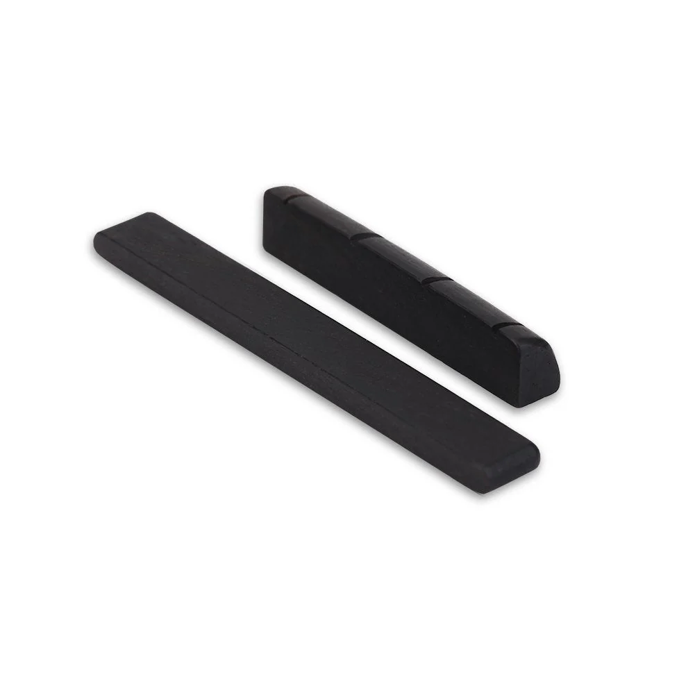 VGEBY Ukulele Bridge Saddle, Guitar String Ebony Saddle and Nut for 4 String Guitar Replacement Parts Played Accessories - Image 3