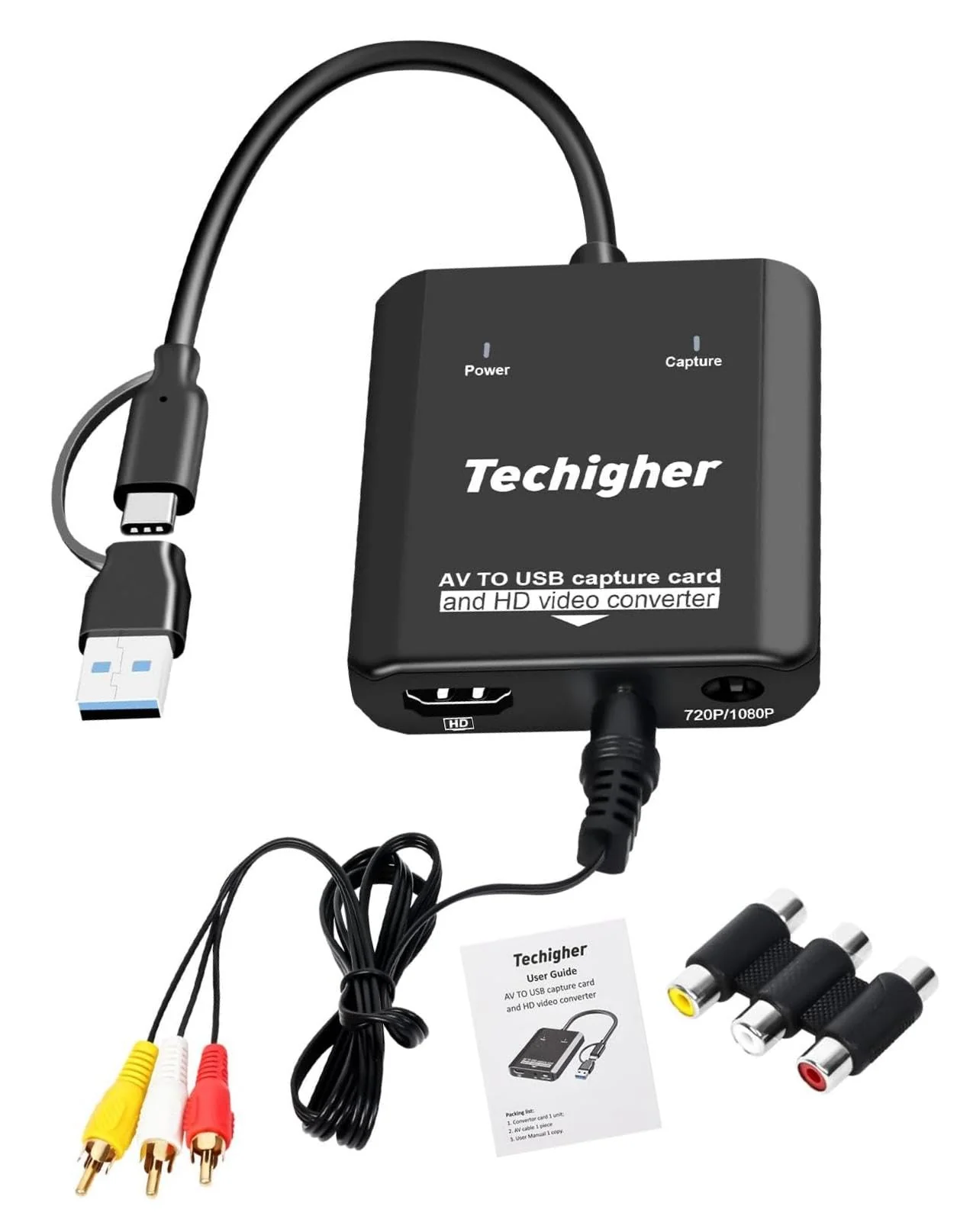 VHS to Digital Converter & RCA to HDMI Adapter USB Video Capture Card for VCR/DVD/AV/PS2/Wii,av to hdmi Converter to Display Output, wii hdmi Adapter,Save/Convert OldVideo (Optimized 2025) Optimized 2025 - Image 8