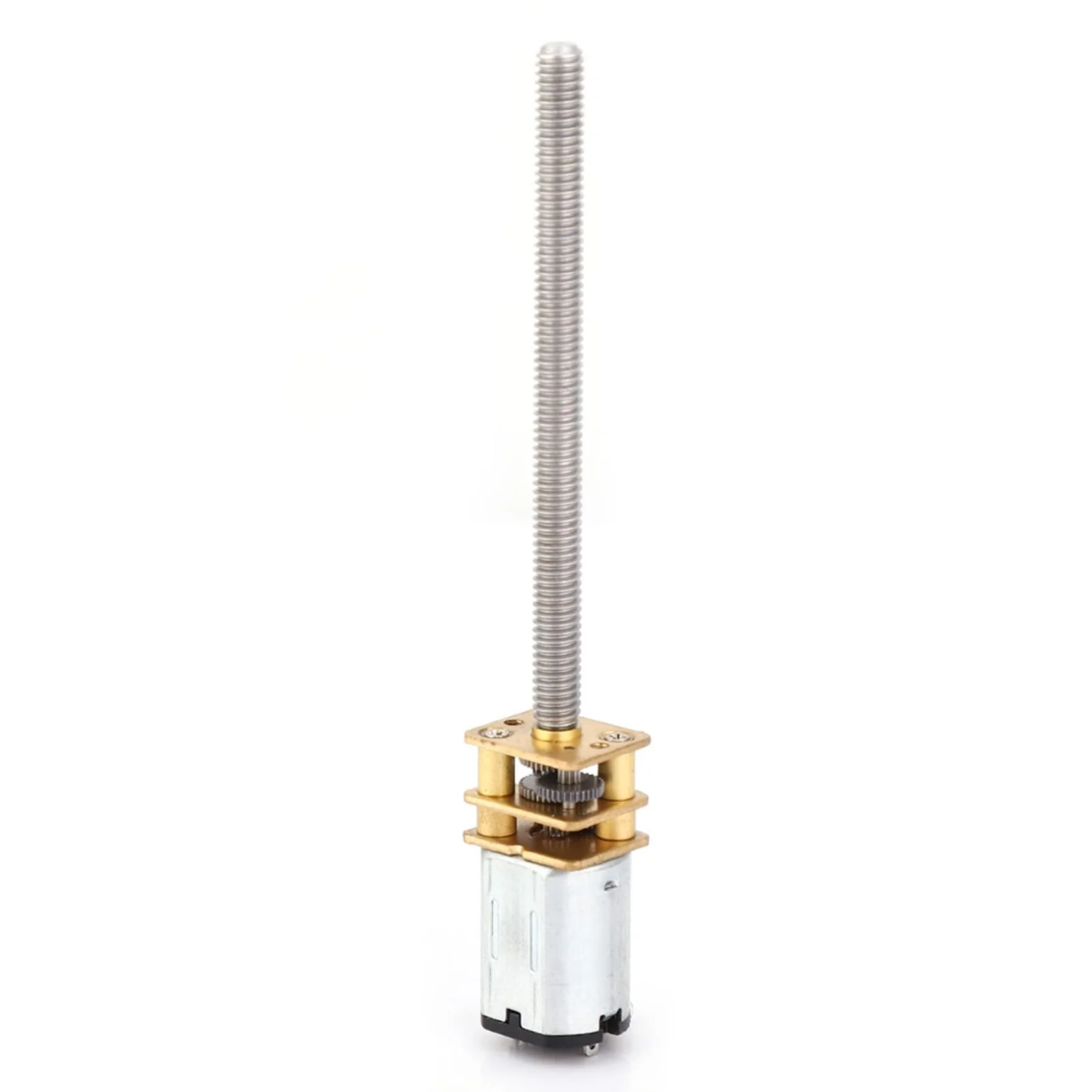 ViaGasaFamido N20 Gear Motor Mini Metal Gear Motor Speed Reducer for Lead Ball Screws DC with 55 mm Long M4 Threaded Spindle (200 Rpm), Gear Motor - Image 3