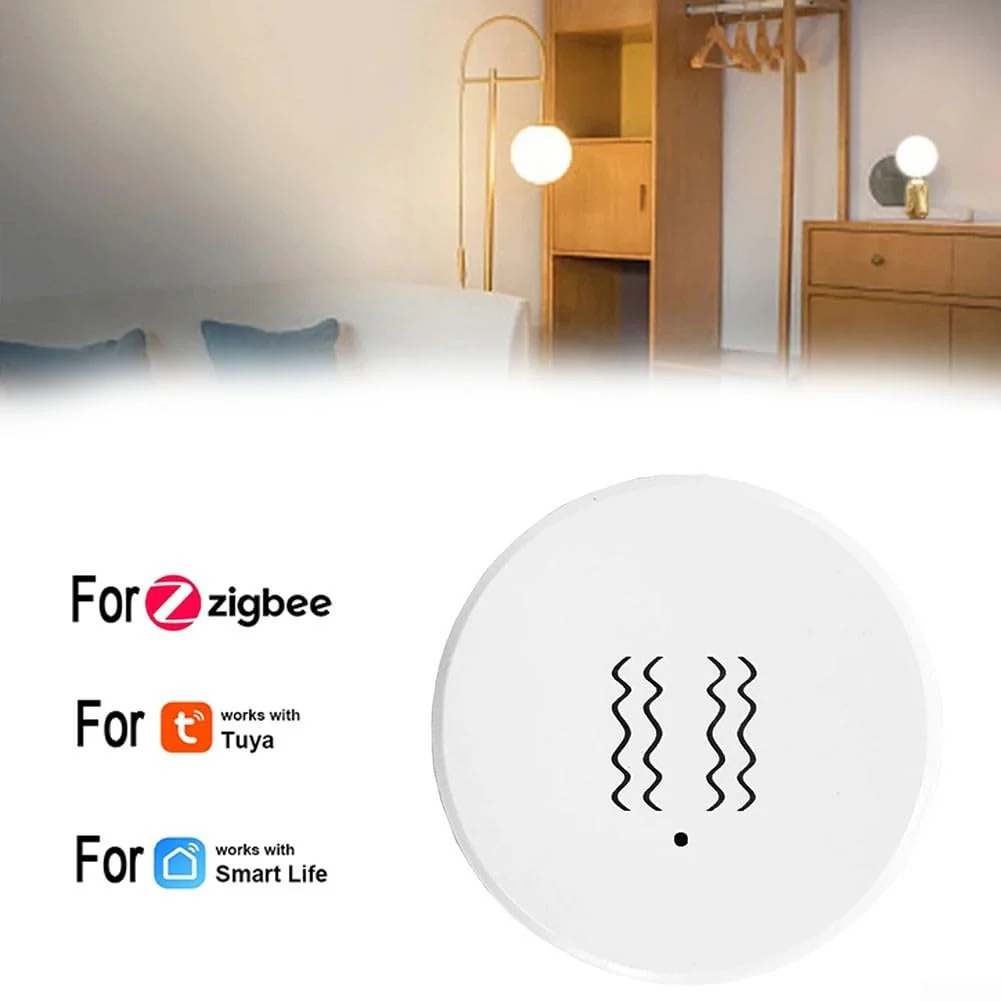 Vibration Sensor for Tuya Zig-bee Smart Vibration Sensor Tilt Sensor Real Time Monitoring Alarm Adjustable Sensitivity 40 x 40 x 13 mm - Image 7