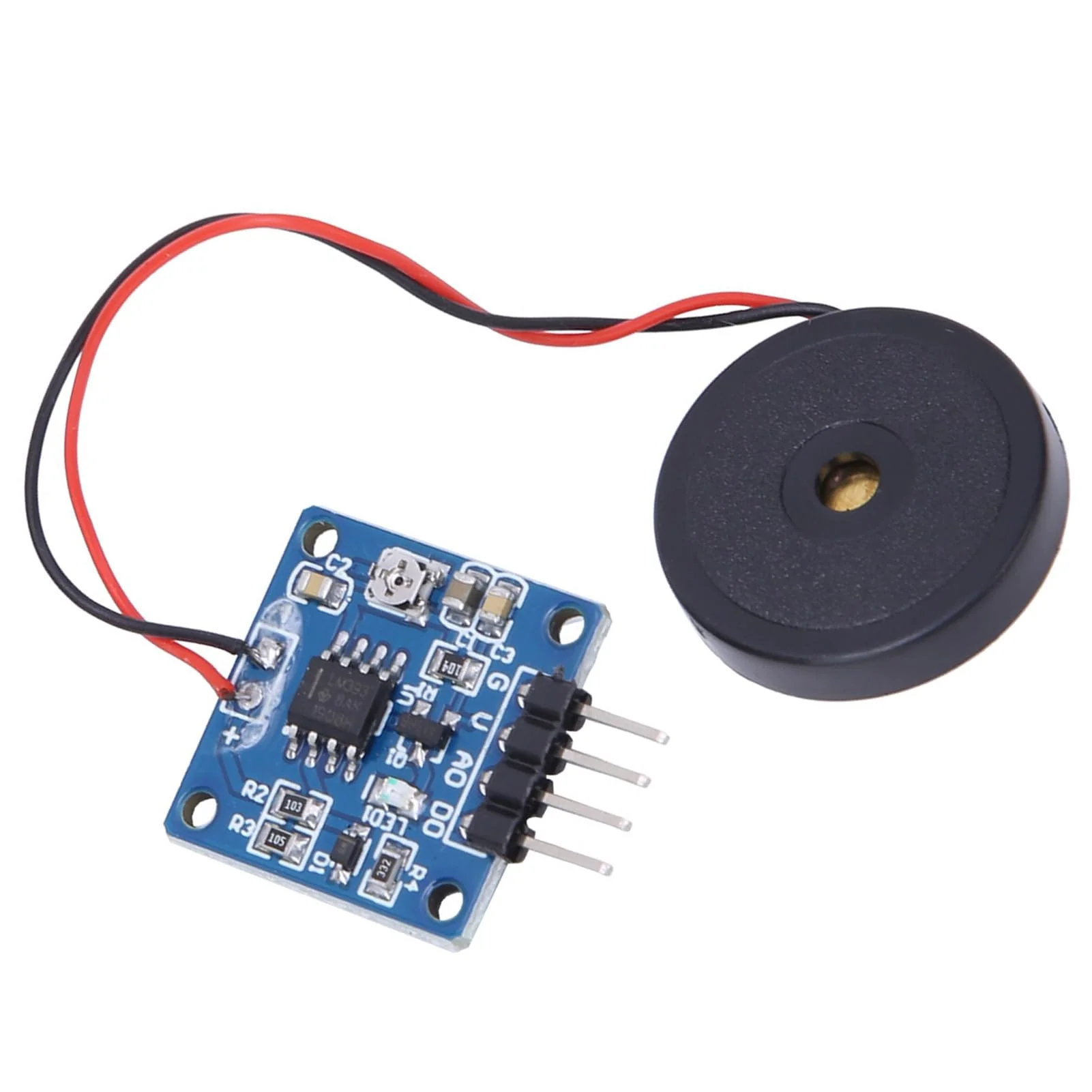 Vibration Switch Module 5.0V DC AD/DO 0.8 x 0.8 Inch Piezoelectric Vibration Tapping Sensor Module - Image 9