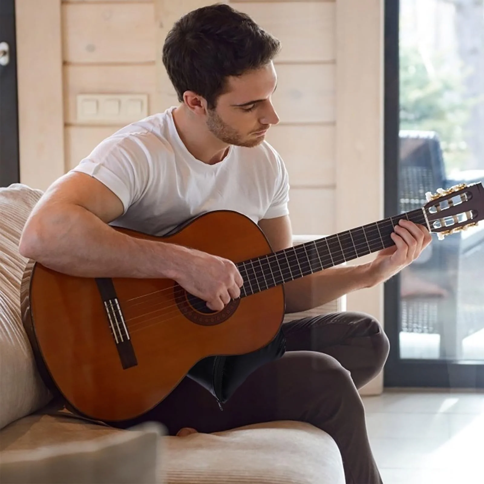 VICASKY Guitar Learning Tools Guitar Playing Rest Pad Guitar Arm Cushion Floor Mat Rest Mat Black On The Lap Bracket Lap Guitar Classical Guitar Support Guitar Bass Pad Guitar Playing Pad - Image 9