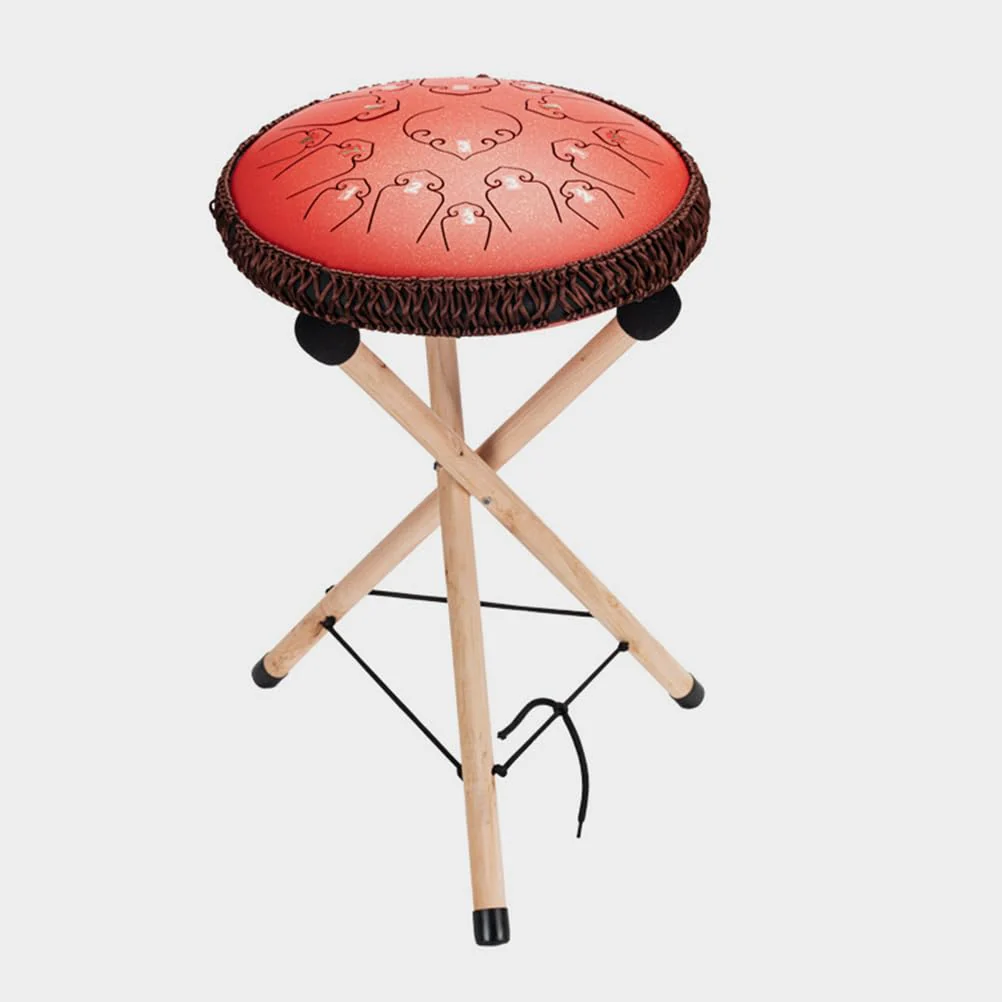 VICASKY Handpan Stand Steel Drum Hand Pan Bongo Stick Display Holder Sticks Rack Car Mounted Lightweight Djembe Floor Tongue Wood Bracket Vaguelly Portable Tripod Show Racks For Drums Instruments - Image 5