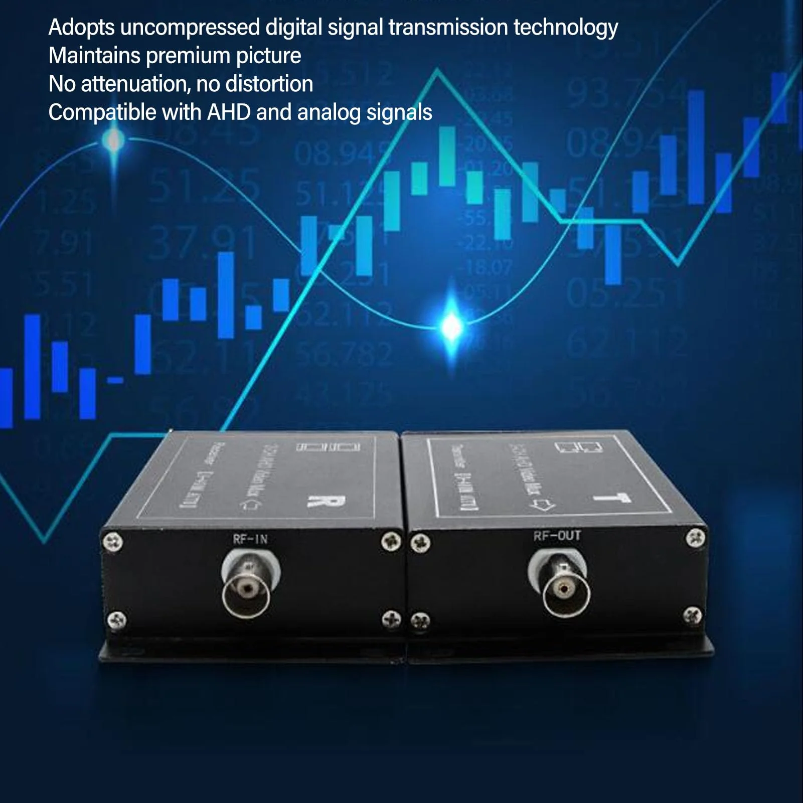Video Multiplexer 2 Channel 400m Support AHD CVBS, Hot Swap Camera Video Multiplexer for Real Time , Long Distance and MultipleCompatibility - Image 3