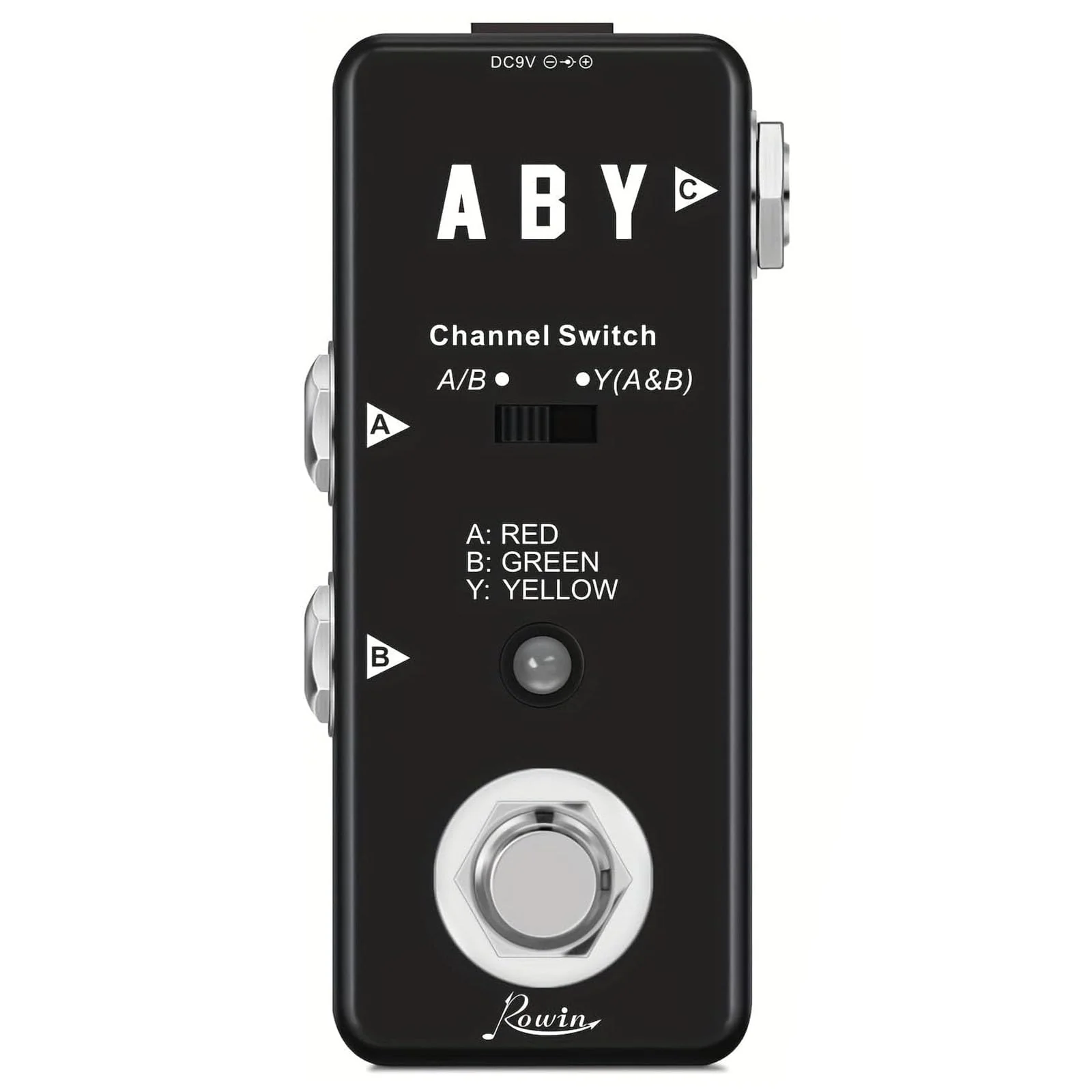 Vintage ABY Line Guitar Effect Pedal LEF-330 with True Bypass, Signal Switch, and Solid Construction