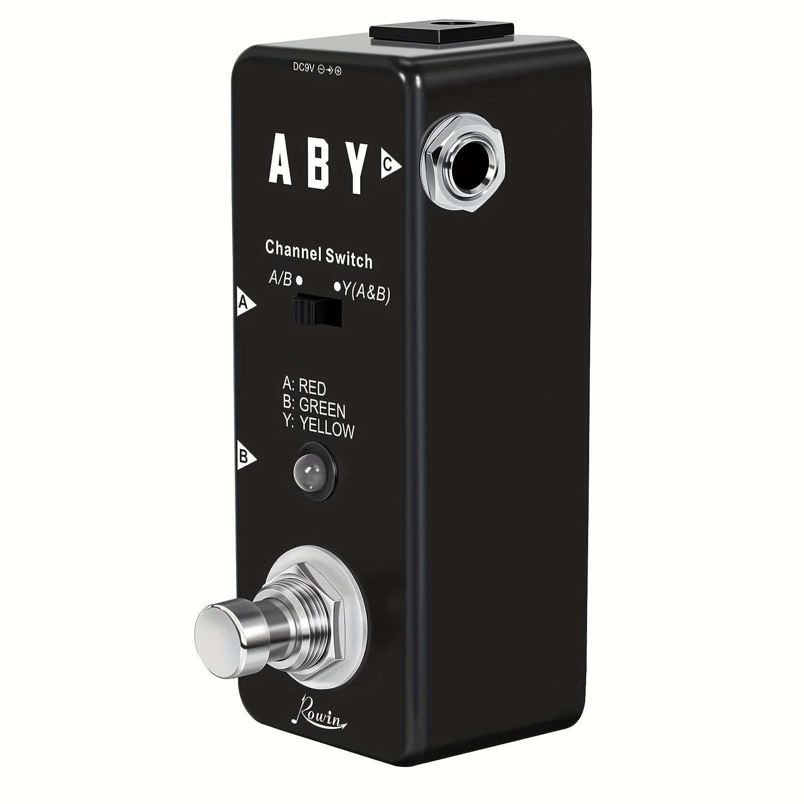 Vintage ABY Line Guitar Effect Pedal LEF-330 with True Bypass, Signal Switch, and Solid Construction - Image 6