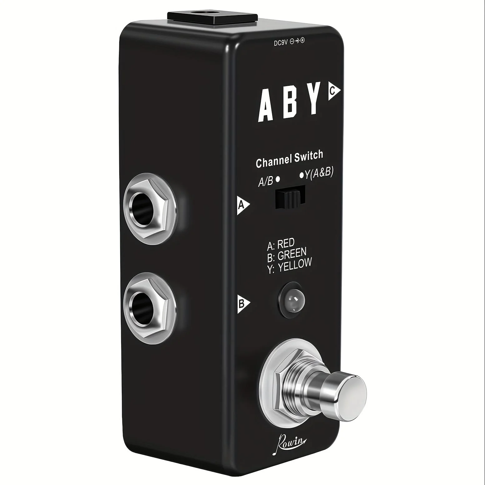 Vintage ABY Line Guitar Effect Pedal LEF-330 with True Bypass, Signal Switch, and Solid Construction - Image 8