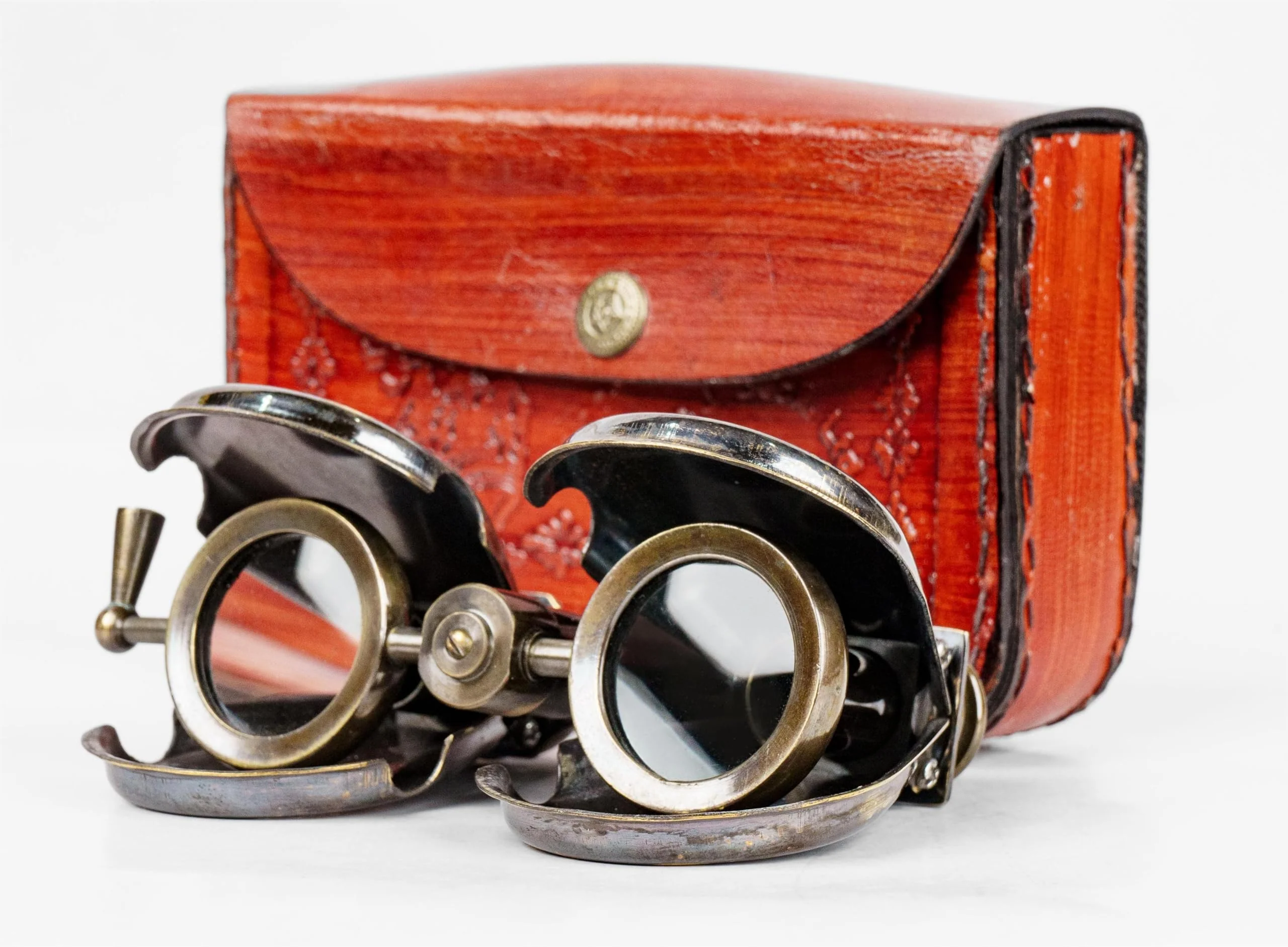 Vintage Antique Vintage Spy Glass Old Brass Binocular for Adults and Kids for Bird Watching, black (ASI0057)
