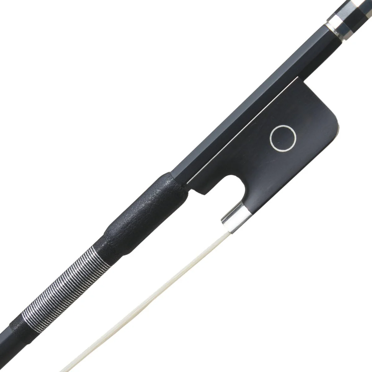 Viola Bow Carbon Fiber Stick Ebony Frog Natural Horsehair for Teacher Student Professional Viola Bow Full Size 02-Carbon Fiber - Image 5