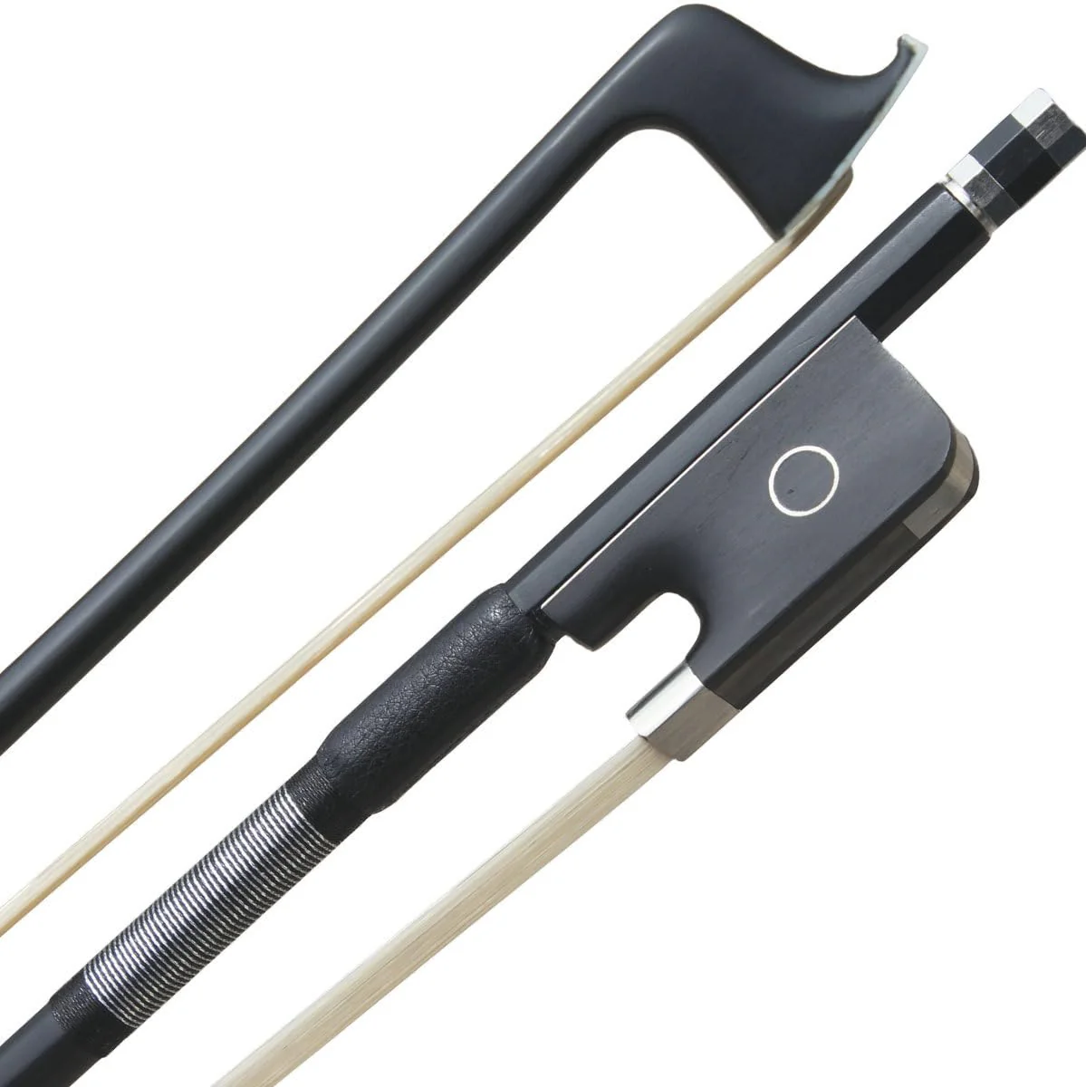 Viola Bow Carbon Fiber Stick Ebony Frog Natural Horsehair for Teacher Student Professional Viola Bow Full Size 02-Carbon Fiber - Image 9