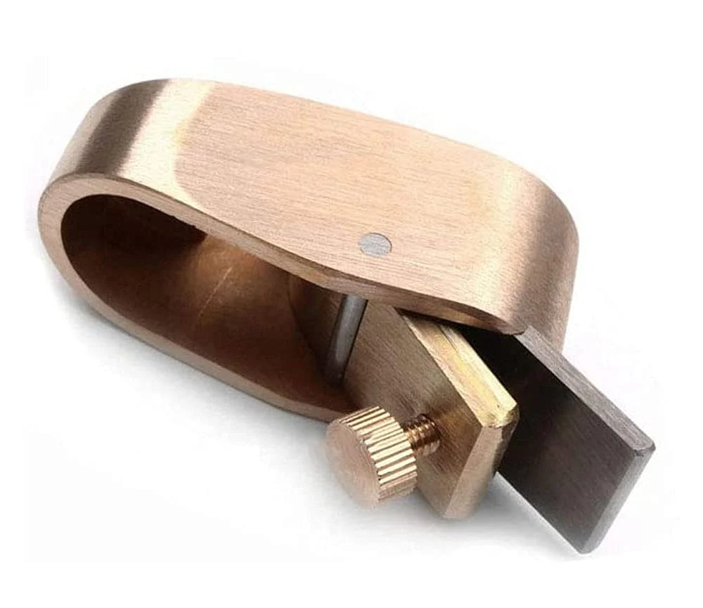 Violin Thumb Planer 16 mm Blade Width Brass Luthier Tool for DIY Violin Viola Violoncello Wooden Instrument Gold - Image 3