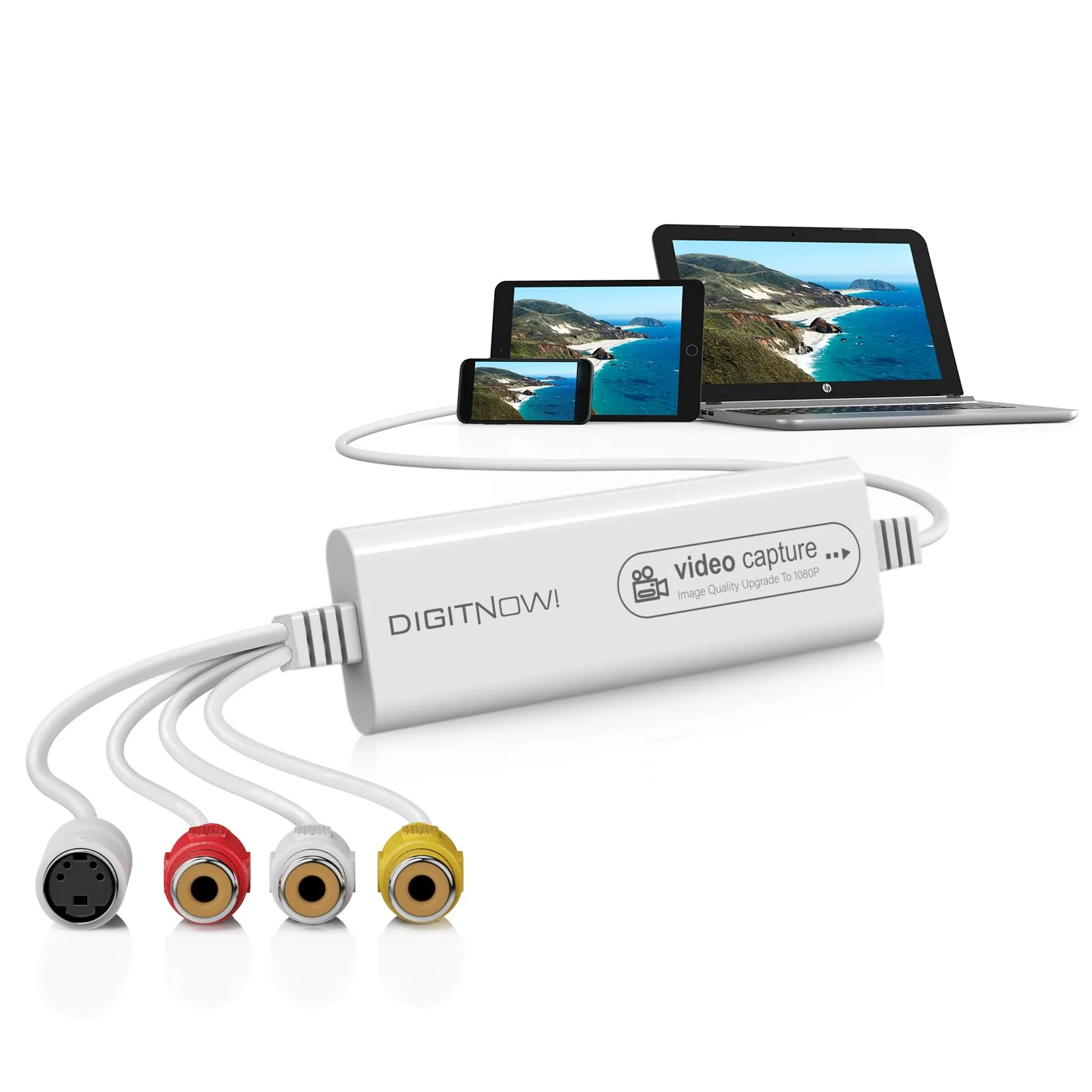 VIXLW Video Capture, USB Video Capture Device, Convert VHS to Digital, VHS/VCR/Hi8/Mini DV to Digital/DVD Converter, for Tape Player Camcorder Camera PC TV OBS, for Mac OS, Android, Windows RCA - Image 9