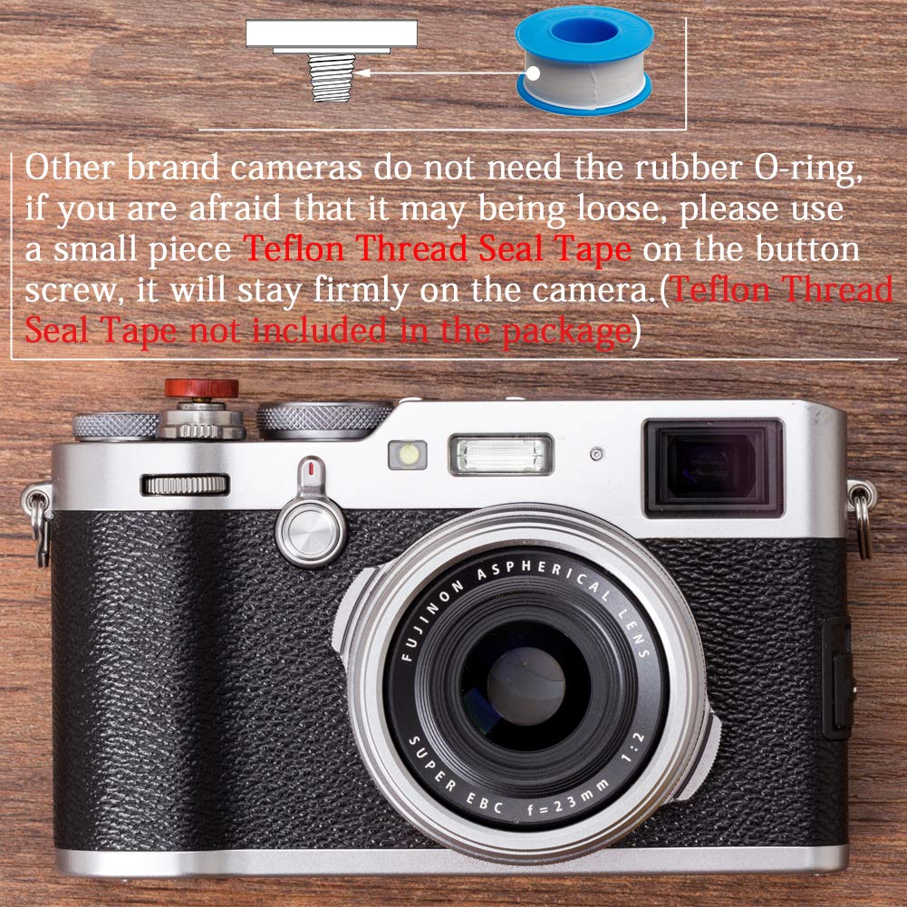 VKO Wood Soft Shutter Release Button,Delicate Camera Shutter Button 12mm Concave Surface Red(Wood Grain Random) Red Wood 12mm Concave - Image 4