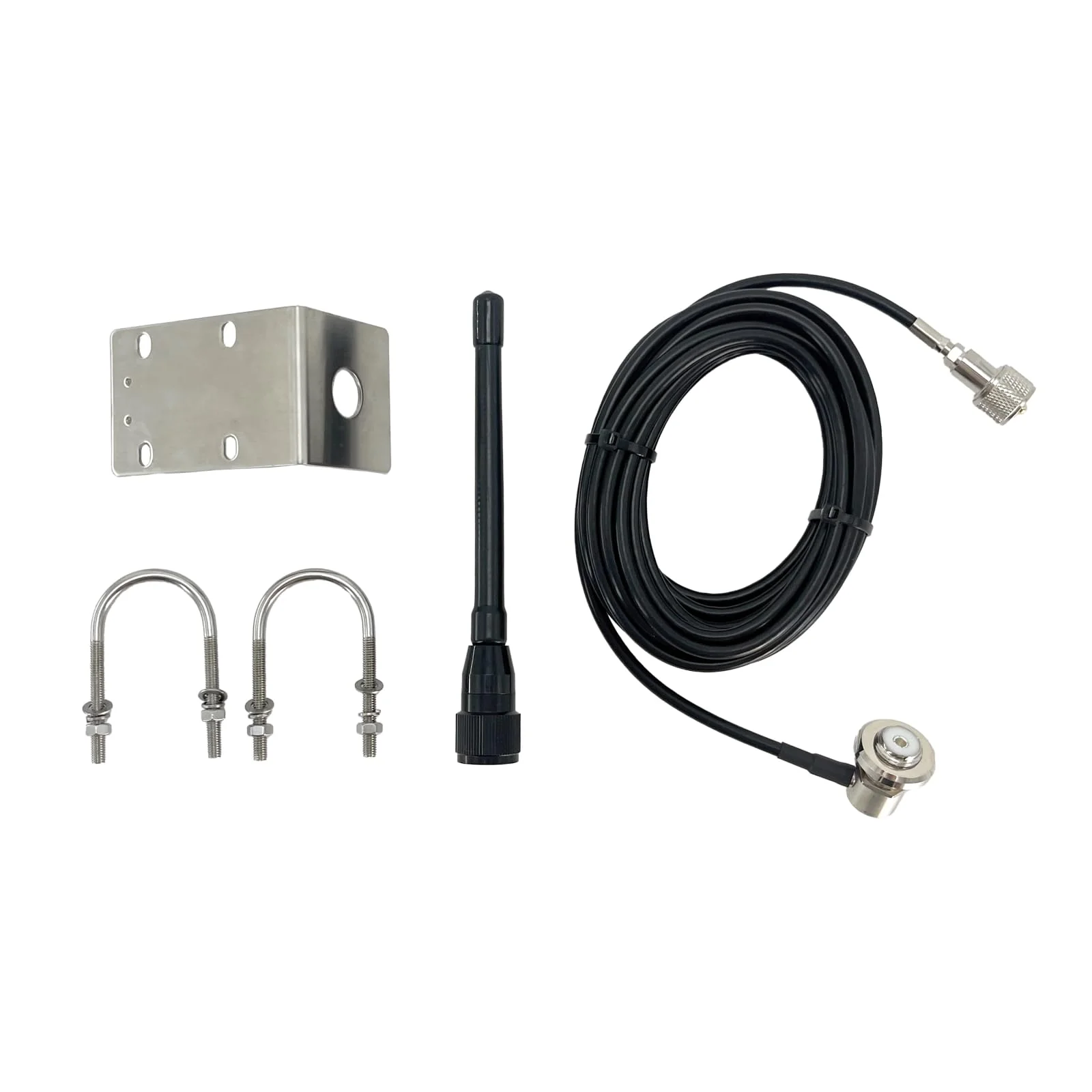 VM200 Marine Antenna, Durable 153-164Mhz Boat Radio Antenna with 16ft RG58 Coaxial Cable and L-Bracket, Ideal for Marine Radio - Image 2