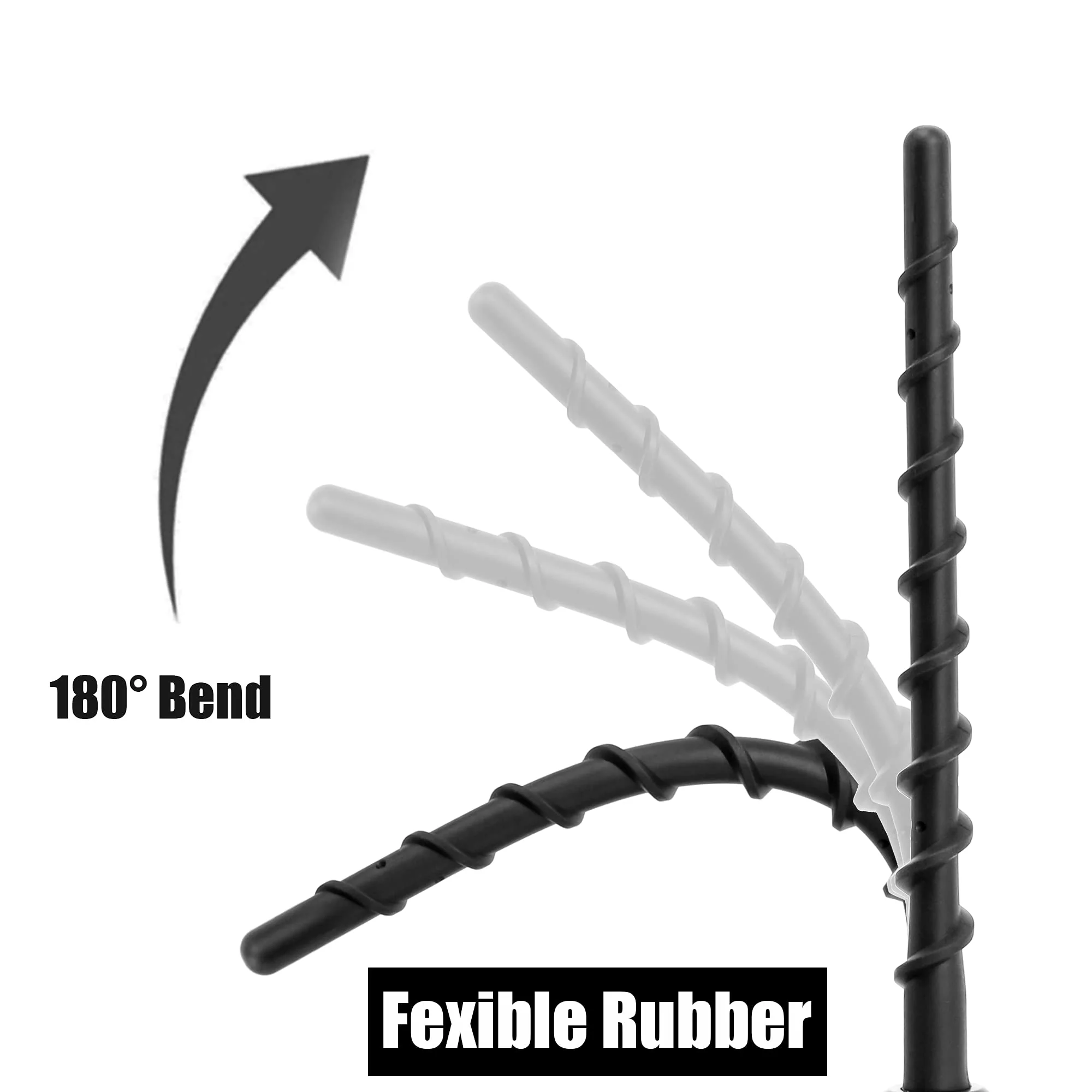 VOFONO Short Antenna for GMC Sierra & Chevy Silverado 1500 2500 3500 (2009-2026) | 8.5 inch Spiral Direct Truck Replacement Antenna (M7 Thread) 8.5 inch Silverado&Sierra - Image 5