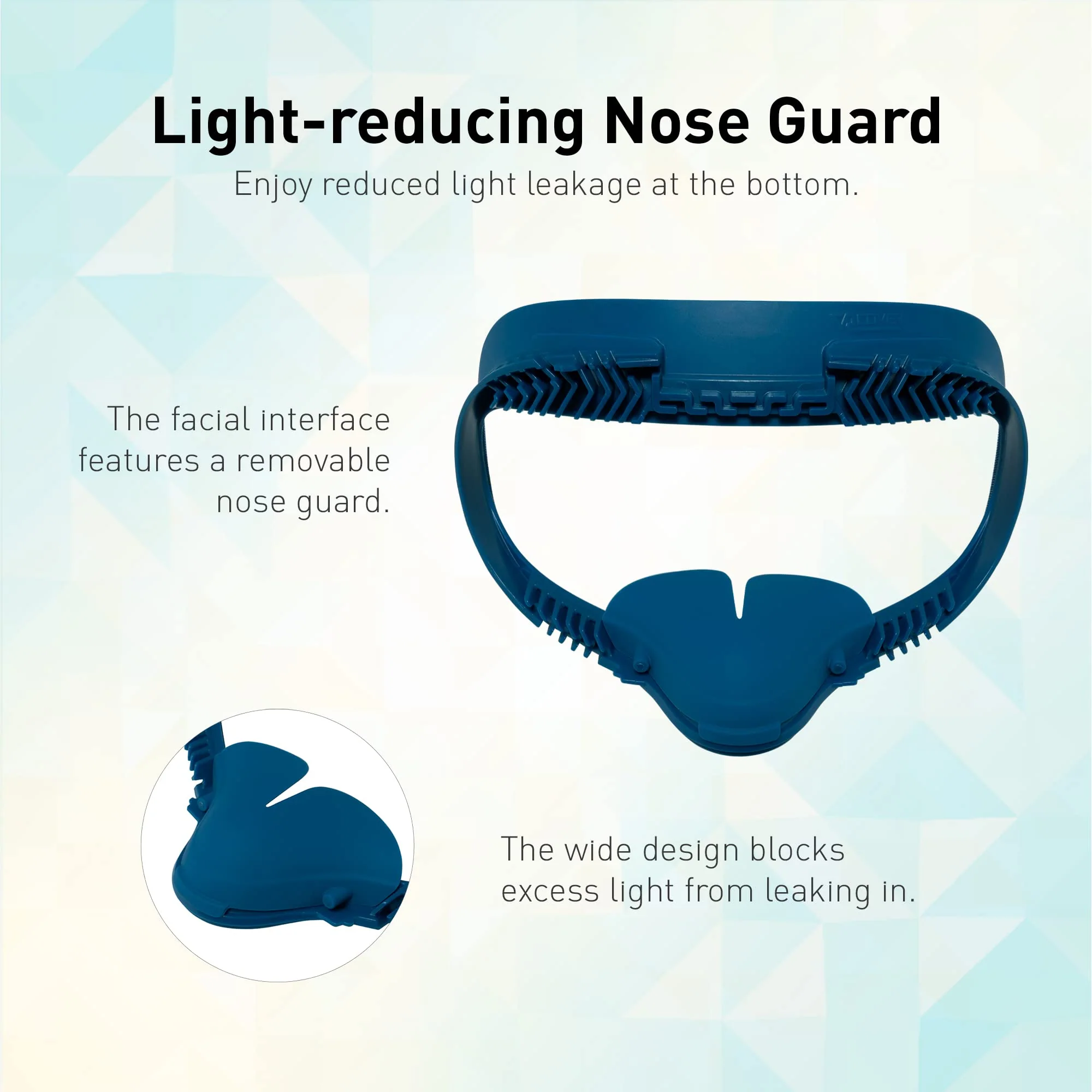 VR Cover Fitness Facial Interface Bracket, Foam Replacement, XL Glasses Spacer, and Lens Protector Cover for Oculus/Meta Quest 2 (Dark Blue & Black + XL Spacer) Dark Blue & Black + XL Spacer - Image 7