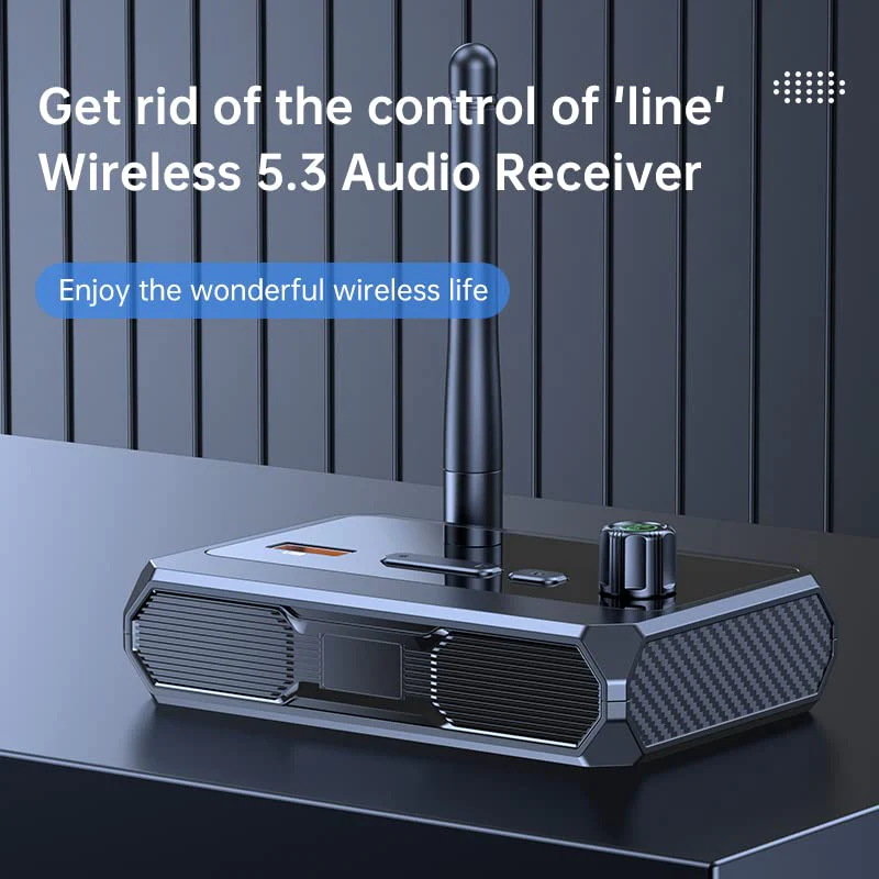 VR-robot Bluetooth 5.3 Receiver, RCA Bluetooth Adapter for Home Stereo, Support Optical AUX 3.5mm, RCA Bluetooth Receiver Adapter for Stereo Speakers, Home Music Streaming Stereo System - Image 2