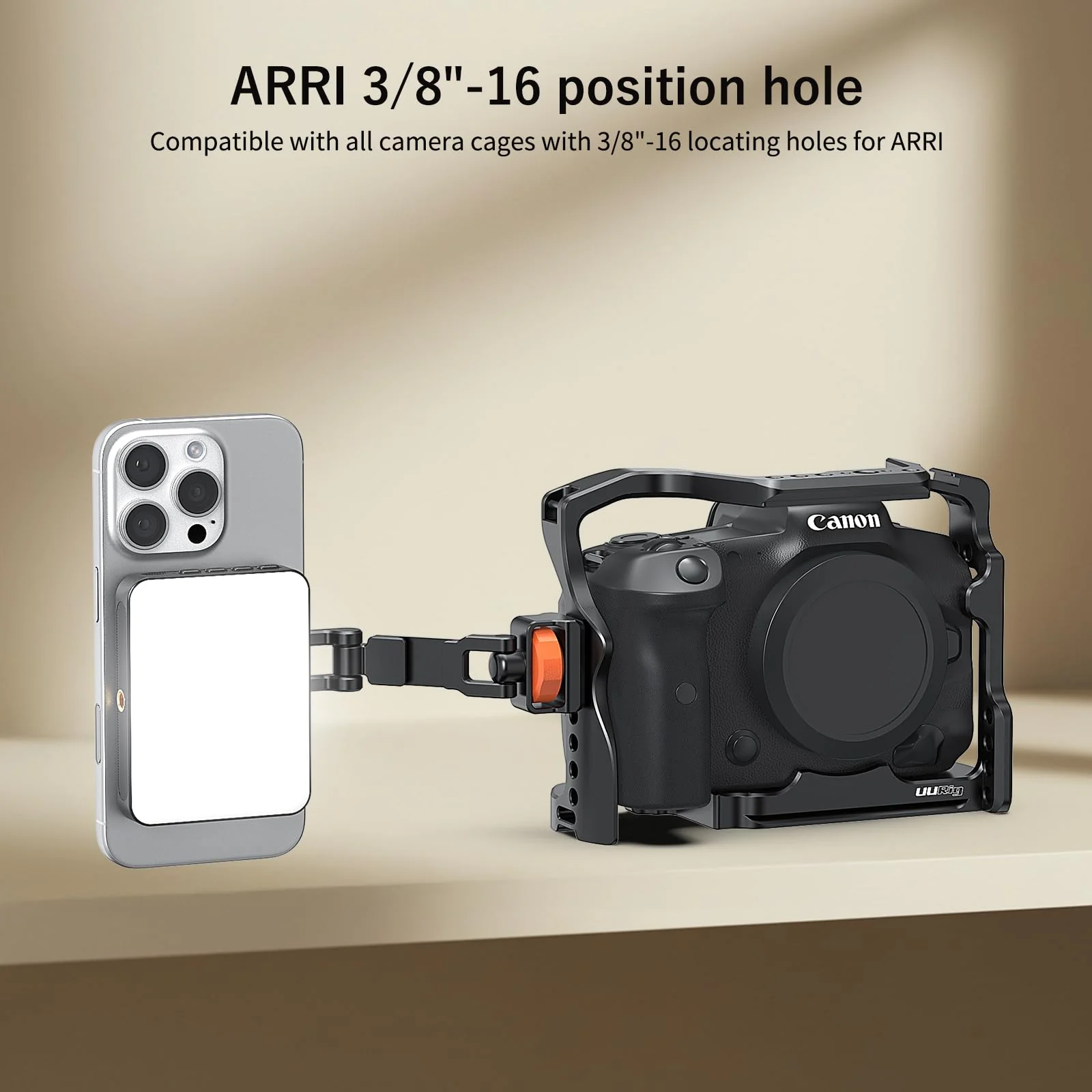 VRIG Phone Tripod Mount for MagSafe, Aluminum Magnetic Tripods Phone Mount Adapter with 1/4” Screw Thread & 3/8" for Magsafe Phone Adapter Compatible with iPhone 16 15 14 13 12 Series - Image 8