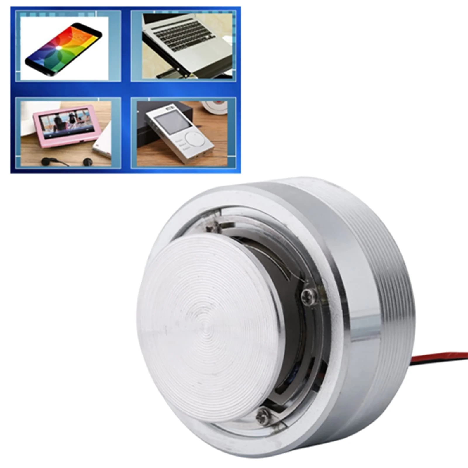Walfront 50mm Resonance Speaker Vibration Speaker Vibrating Speaker Speaker 2inch All Frequency Resonance Louder Speaker Exciter Speaker (4Ω 25W) - Image 3