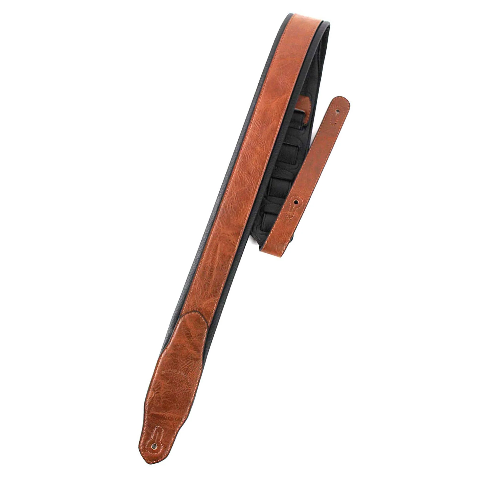 Walker And Williams G-102 Dark London Tan Strap with Padded Glove Leather Back - Image 2