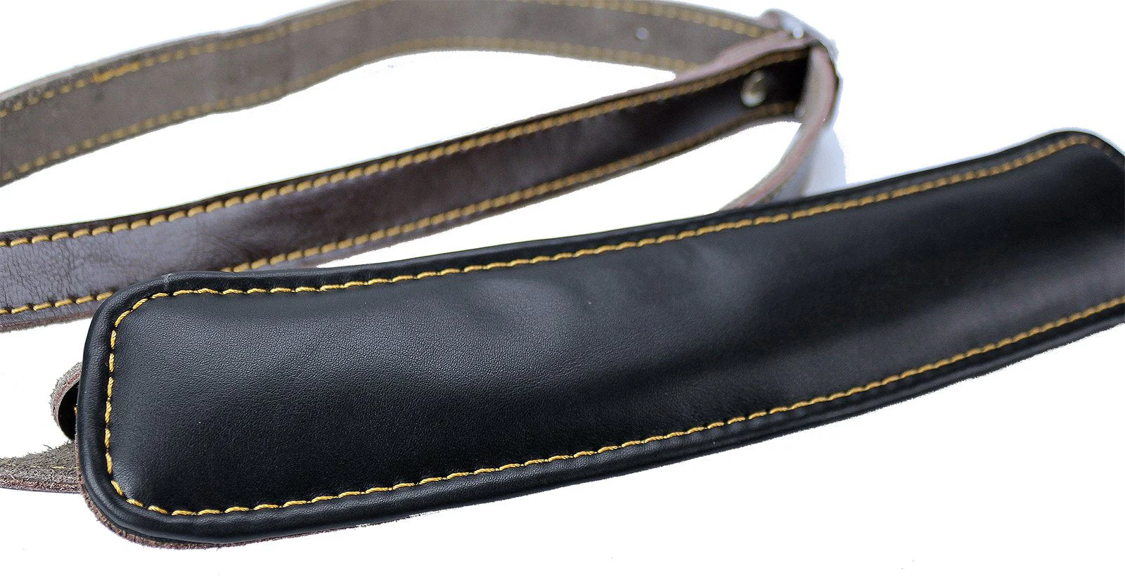 Walker & Williams C-18-BRN Vintage Style Guitar Strap In Premium Dark Brown Leather Extra Long Up To 61" For Acoustic, Electric, And Bass Guitars - Image 6