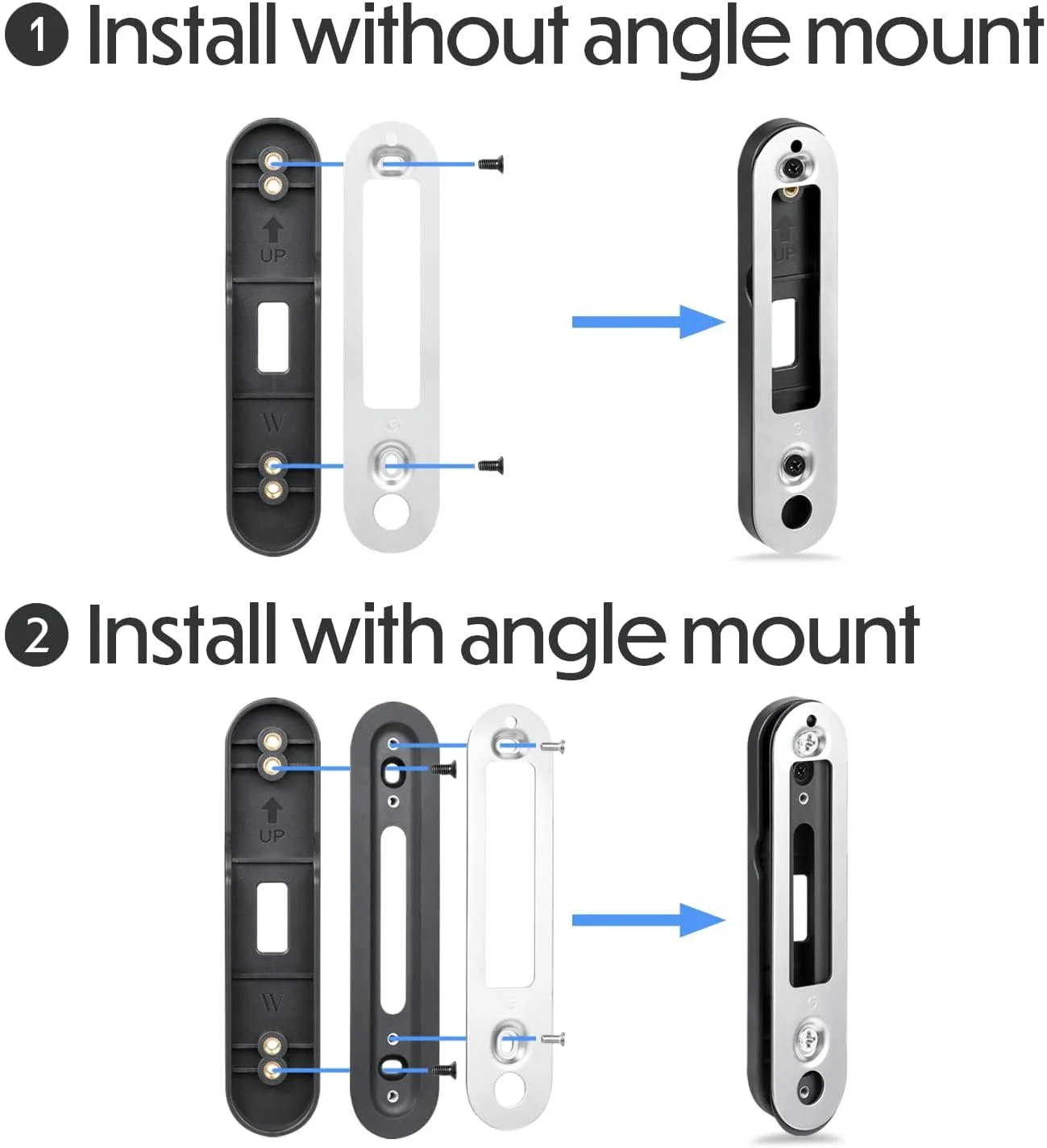 Wasserstein No-Drill Mount Compatible with Google Nest Doorbell (Battery) - Avoid Drilling and Protect Your Walls - Image 3