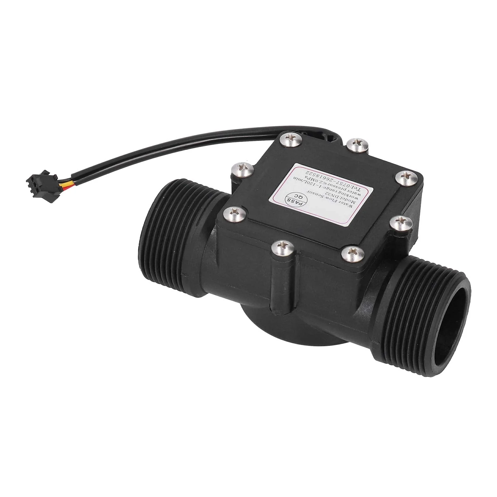 Water Flow Sensor YF-DN32 G1.25 in Service Water Flow Meter, Pipe Water Flow Meter, DC3-24V Hall Sensor