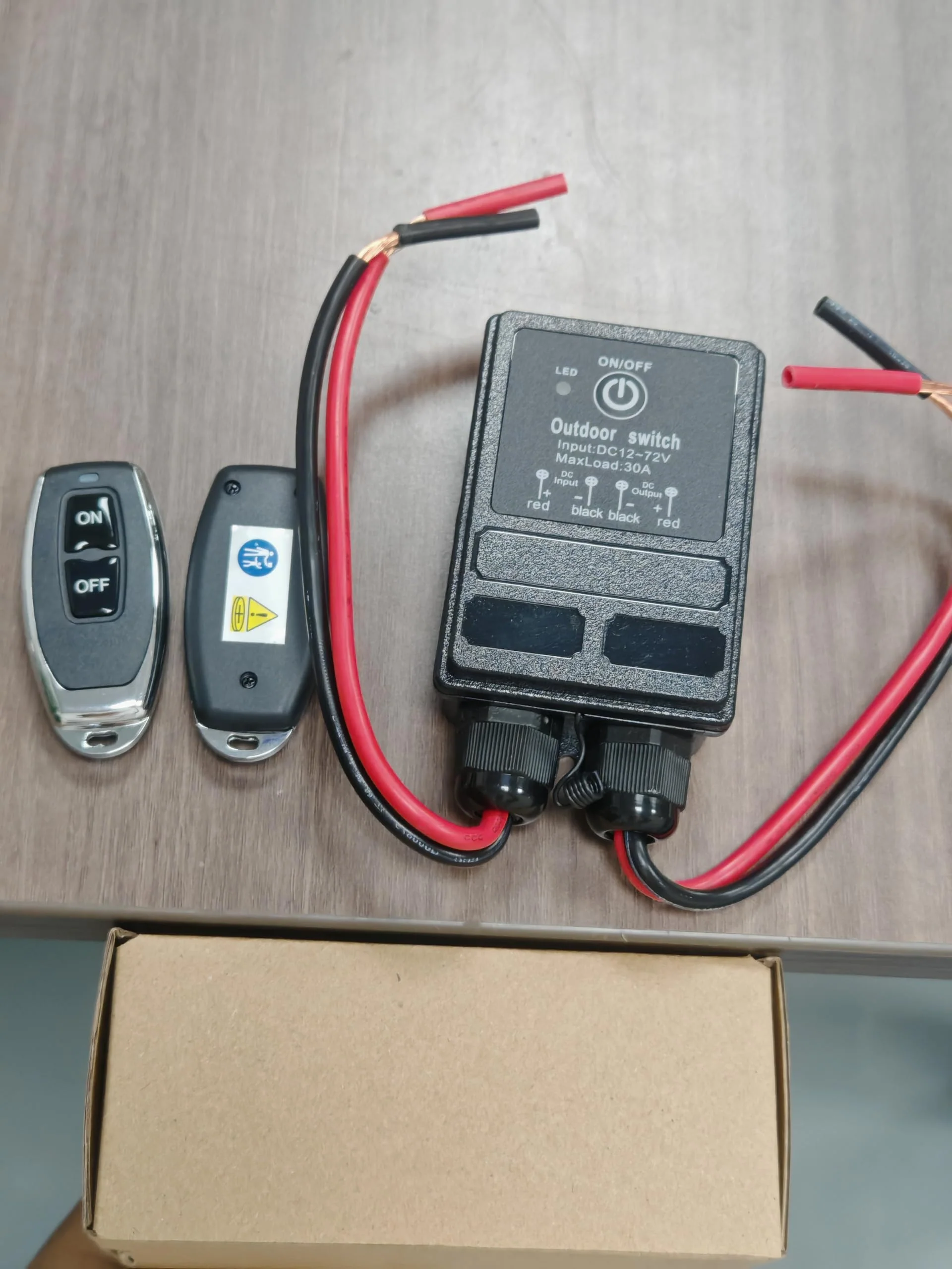Waterproof Remote Control Relay Switch, 328ft Long Range Wireless Remote Switch,DC 12V-72V Relay RF Remote Control Switches for Outdoor Light - Image 8