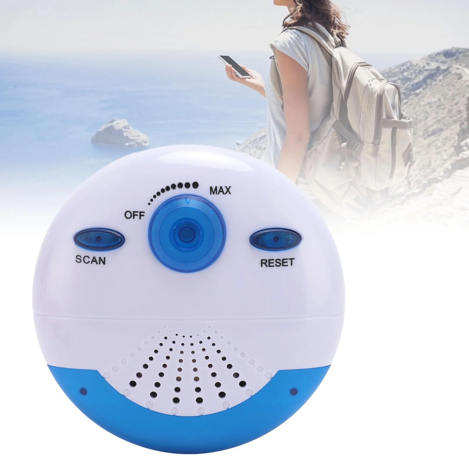 Waterproof Shower Radio, Mini Portable FM Shower Radio, Built in Speaker for Bathroom Kitchen, Kayaking, Boating, Hiking, Shower Speaker FM Radio with HD Sound - Image 5