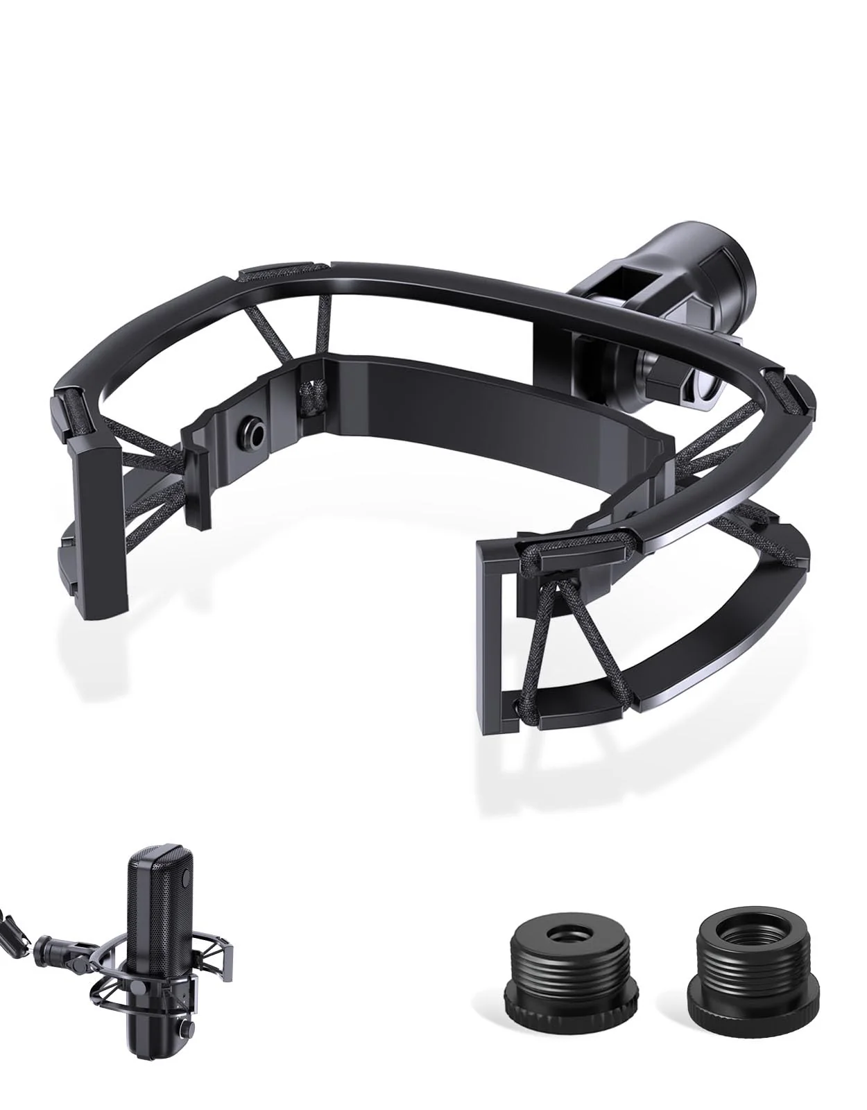Wave Microphone Shock Mount - Custom Built for Elgato Wave 1/3, Aluminum Frame & Reinforced Suspension for Max Vibration Isolation, Shock Mounts Holder Clip Ideal for Youtubers, Podcasters and Gamers Wave Shock Mount