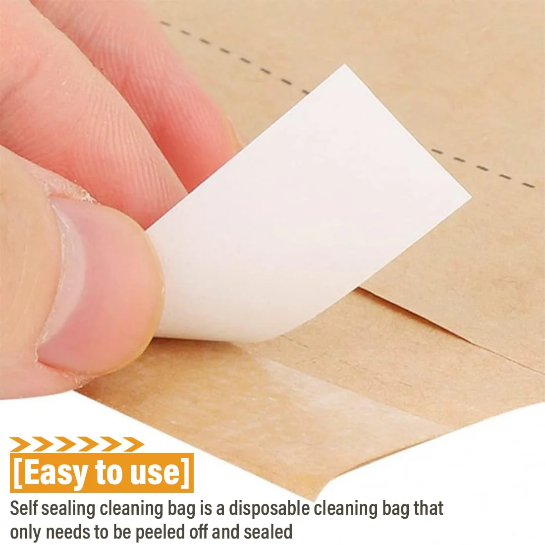WeddHuis Sterilisation Bags Pack of 100 Self-Sealing Bags for Cosmetics and Nail Tools (100 x 200 mm) 100x200 mm - 100pcs - Image 3