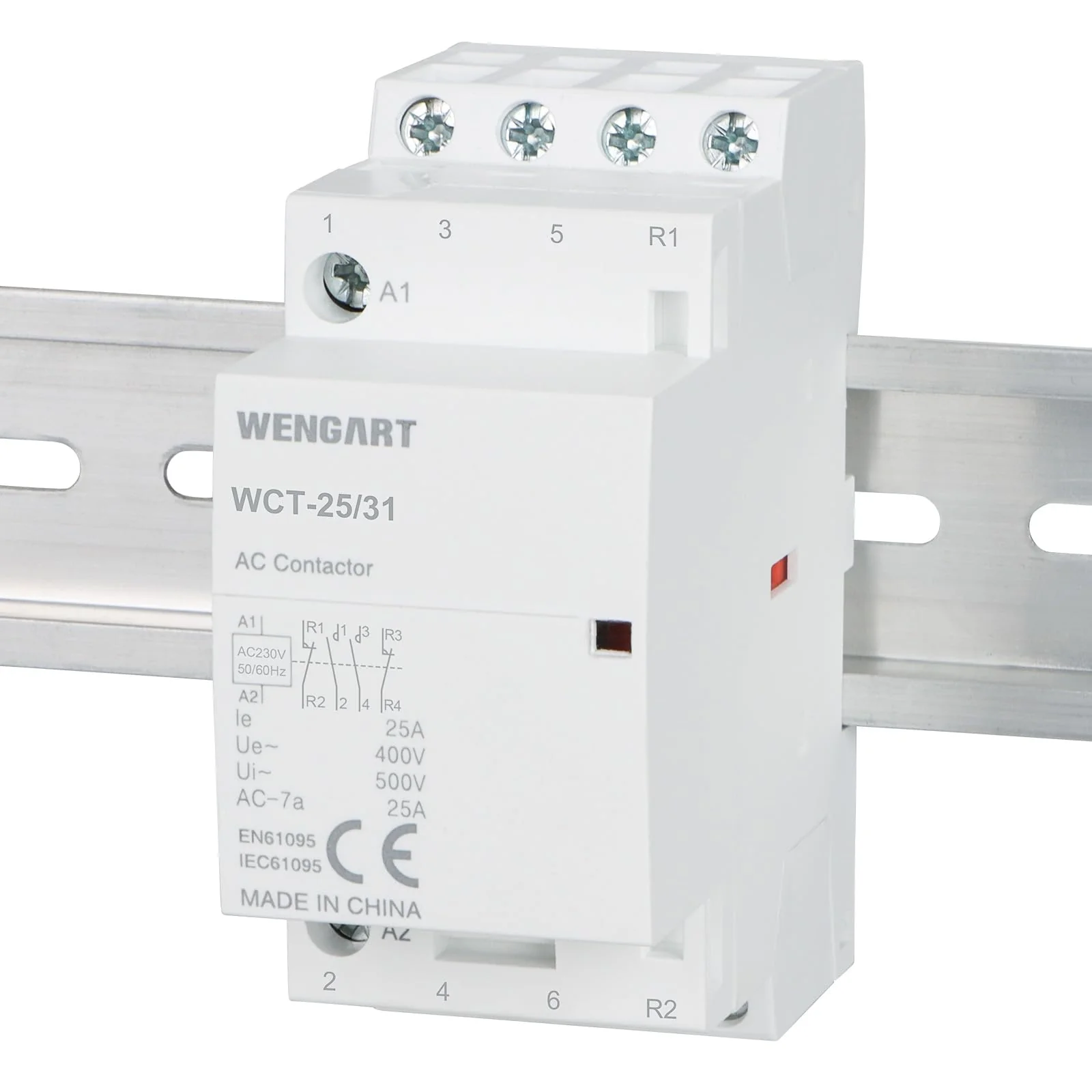 Wengart Household Contactor WCT-25, 3NO1NC, AC230V 25A, Precise Control, High Efficiency and Energy Saving Improve the Efficiency of the Electrical System - Image 9