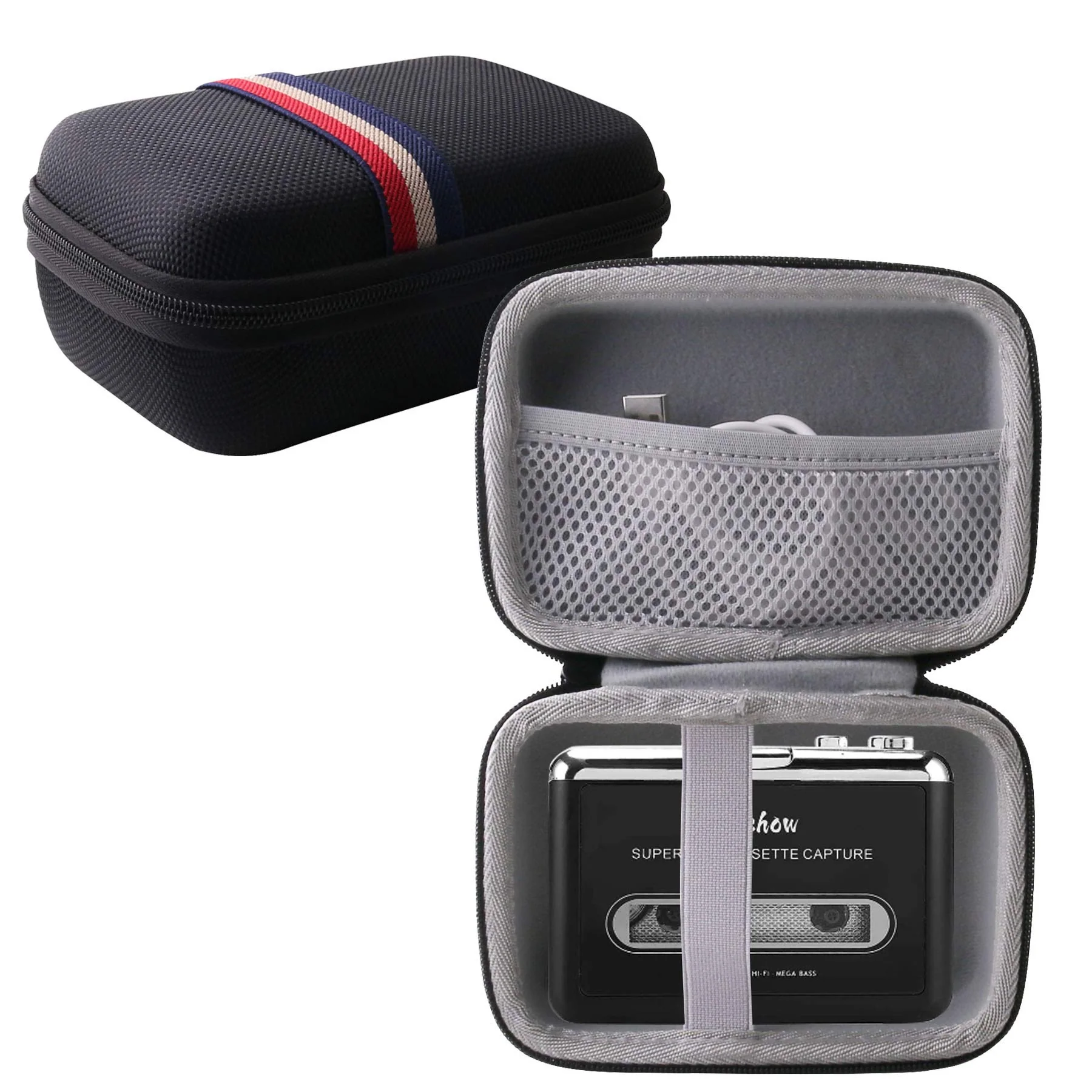 WERJIA Hard Carrying Case Compatible with Reshow Cassette Player – Portable Tape Player(only case)