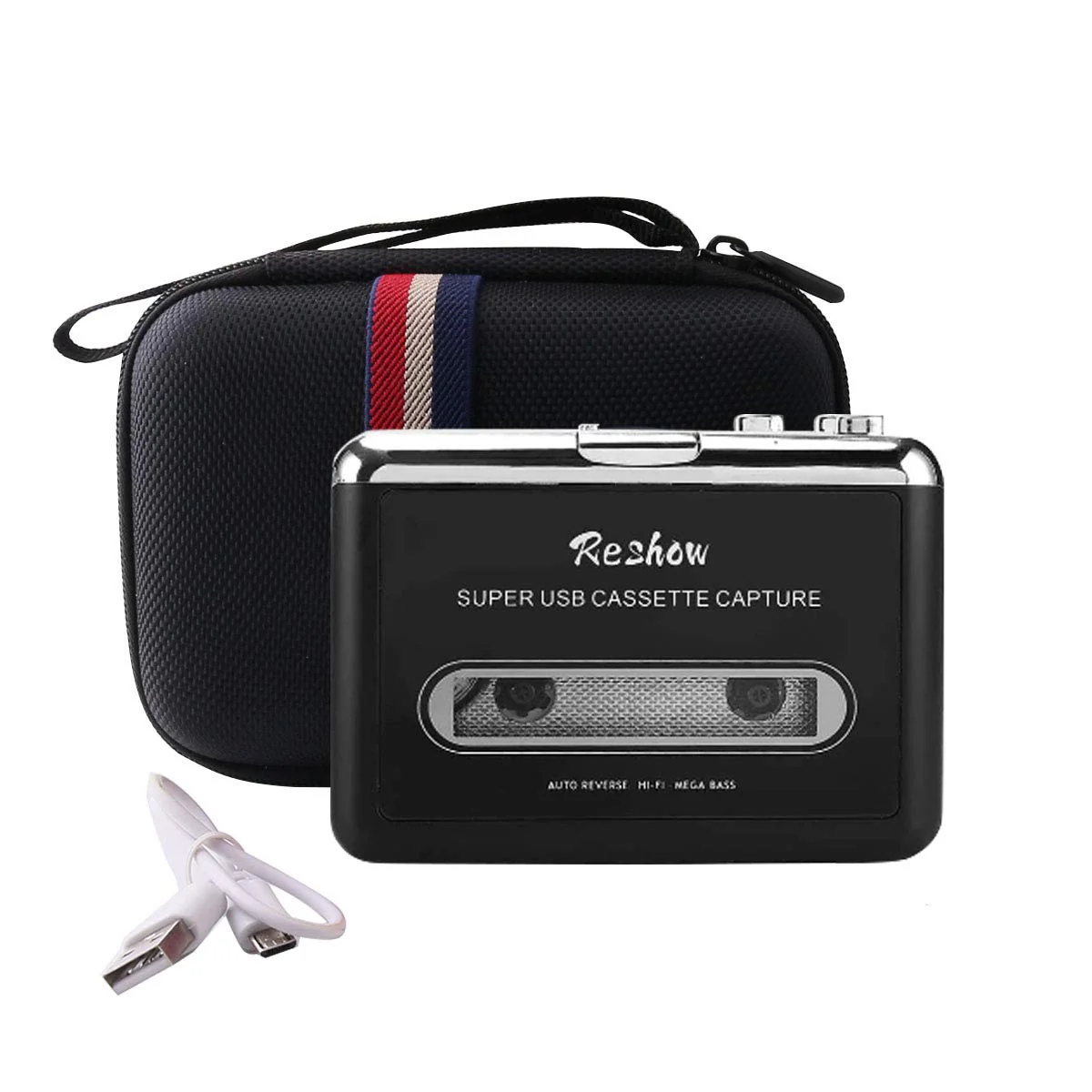 WERJIA Hard Carrying Case Compatible with Reshow Cassette Player – Portable Tape Player(only case) - Image 6