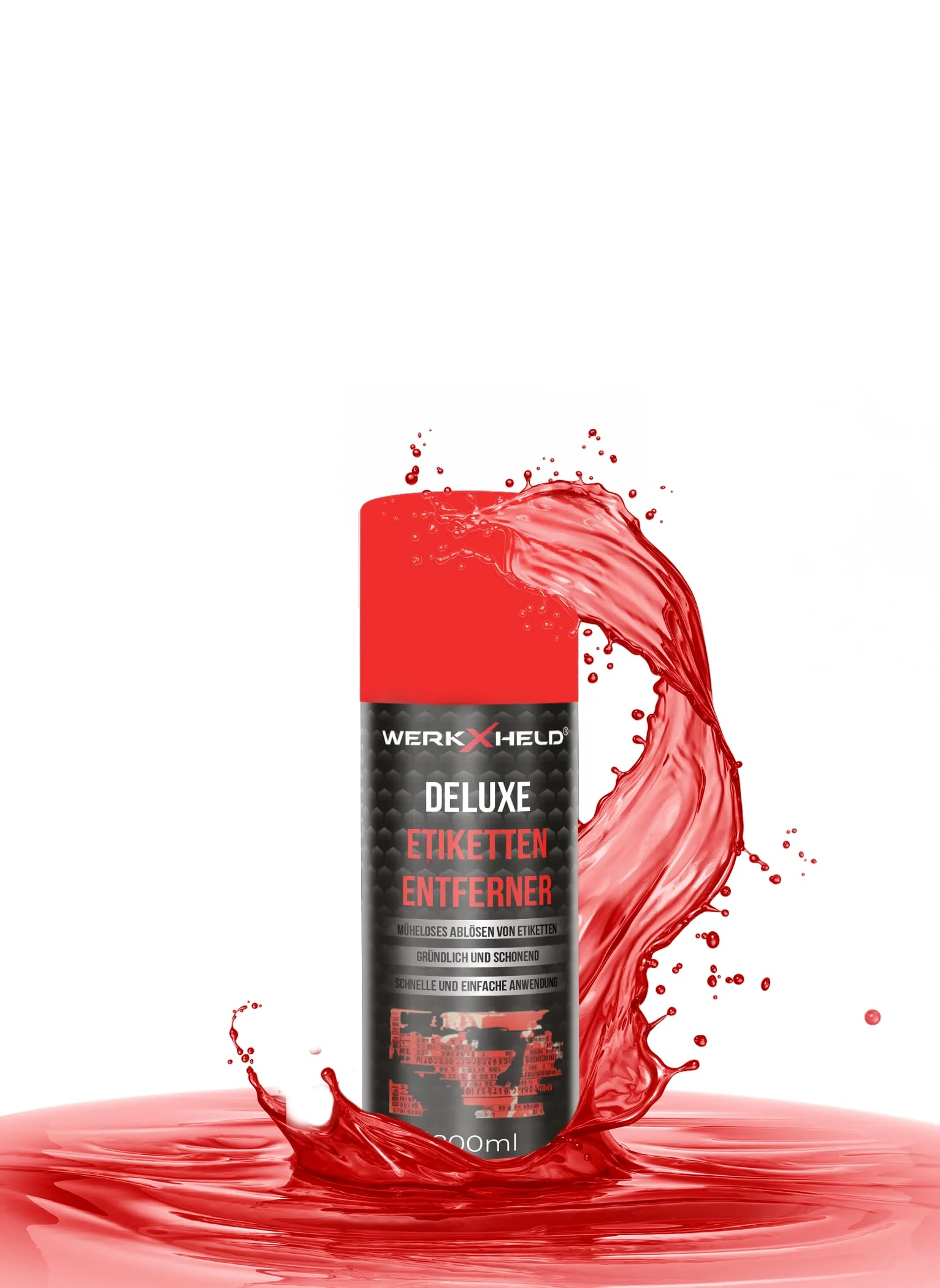 WerkXheld Label Remover Spray - The Ultimate Adhesive Residue & Adhesive Remover | Perfect Label Remover & Glue Remover for Clean Surfaces 200 ml 1x - Etikettenentferner