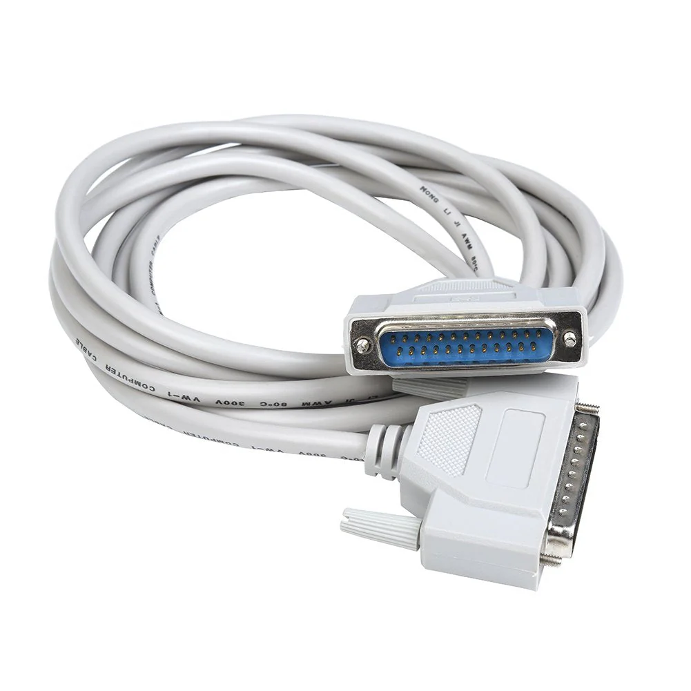 WESAPPINC 14.80 Feet DB25 25 Pin Male to Male Serial Parallel Printer Extension Cable 4.5M (14.80 Feet(4.5M)) 14.80 Feet(4.5M) - Image 3