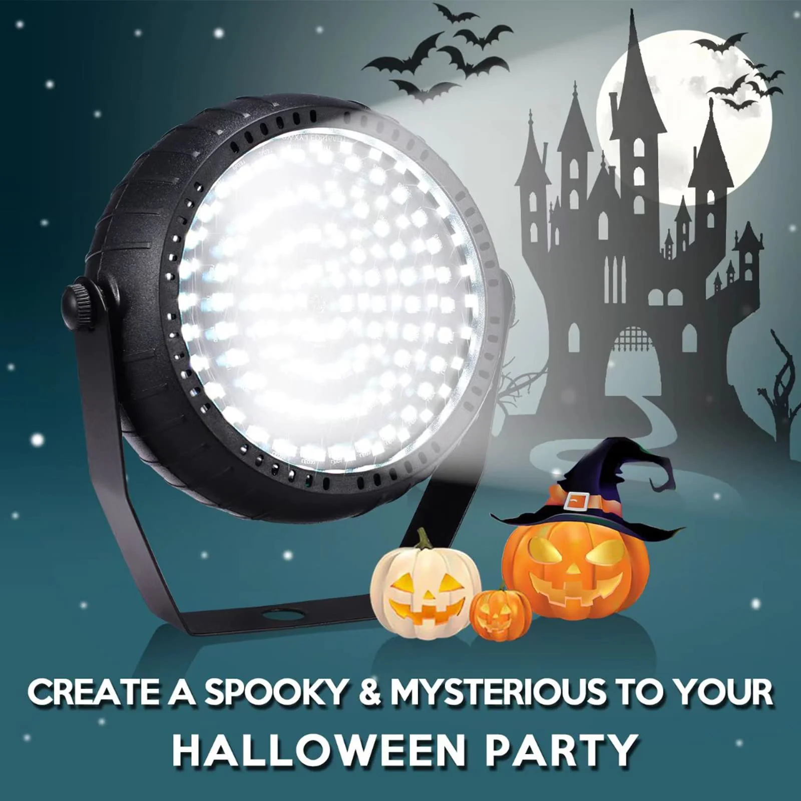White Strobe Lights Halloween Super Bright 78 LEDs Strobe Light for Parties Sound Activated Mini DJ Strobe Light with Remote Control, Best for Room Stage Party Dance Wedding - Image 4