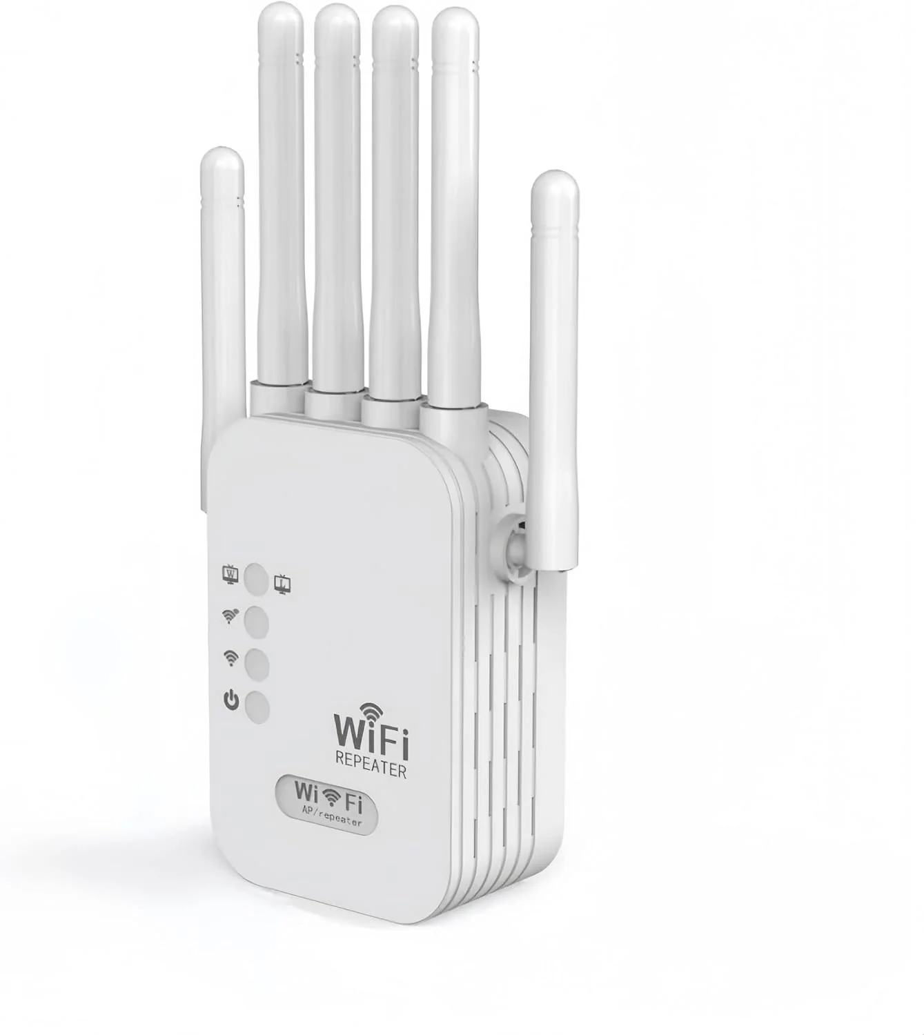 WiFi Extender Signal Booster for Home - 2026 Upgraded (6 Directional Antennas) New Generation Internet Extender Wifi Booster Signal Range Amplifier, WiFi Repeater with Ethernet Port, for 99% of Device White (H)