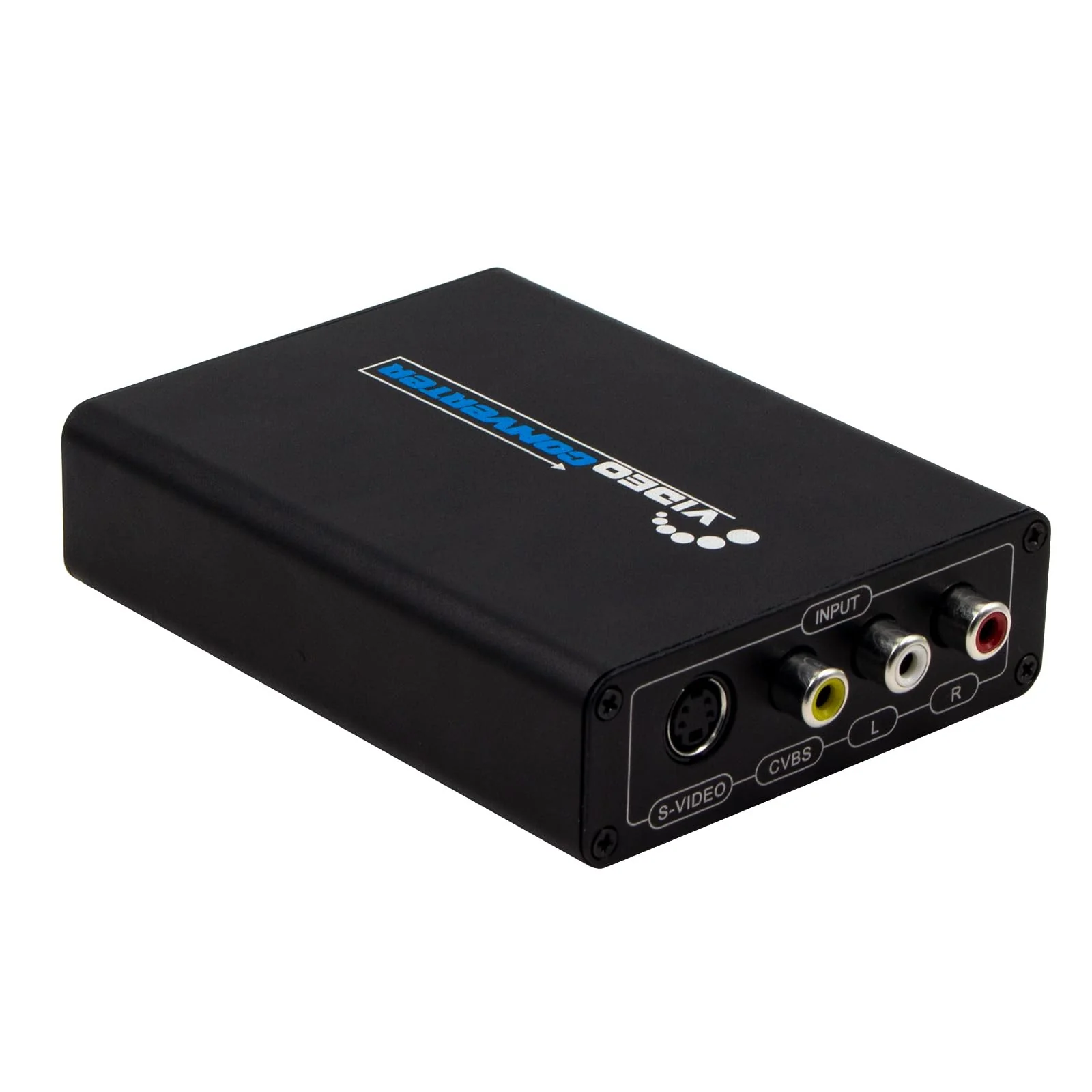 Wiistar AV S-Video to HDMI-Compatible Converter S-Video/RCA+L/R Audio to HD+Audio RCA Adapter with Ratio Switch Composite for PAL/NTSC for VHS/VCR/N64/PS2/Wii/DVD HDTV Monitor