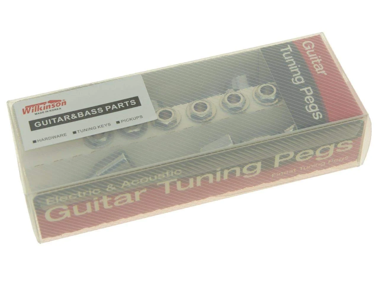 Wilkinson 3x3 Chrome E-Z Post Guitar Tuners E-Z Post Guitar Tuning Keys Pegs Machine Heads with Tulip Buttons - Image 3